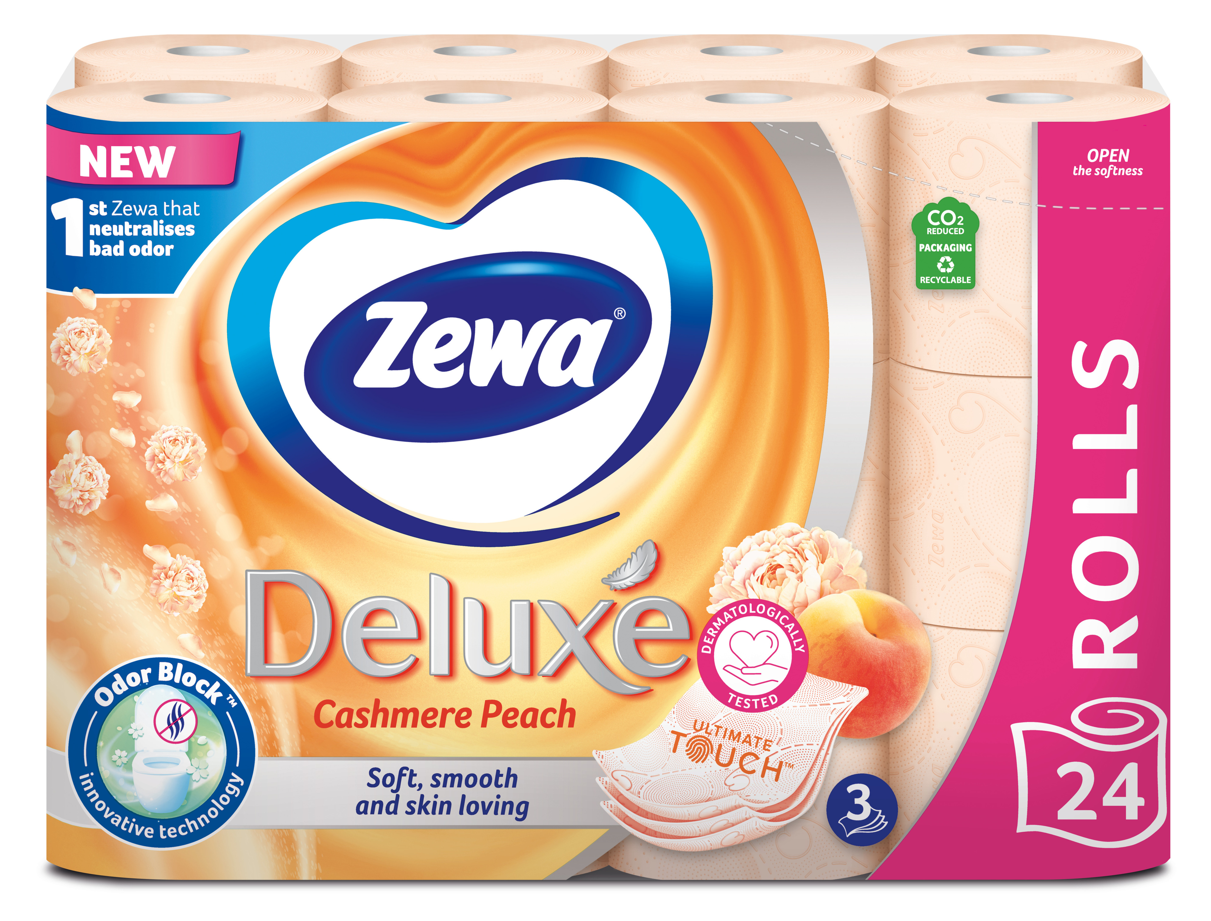 Туалетная бумага Zewa Deluxe Персик 24шт фото 2