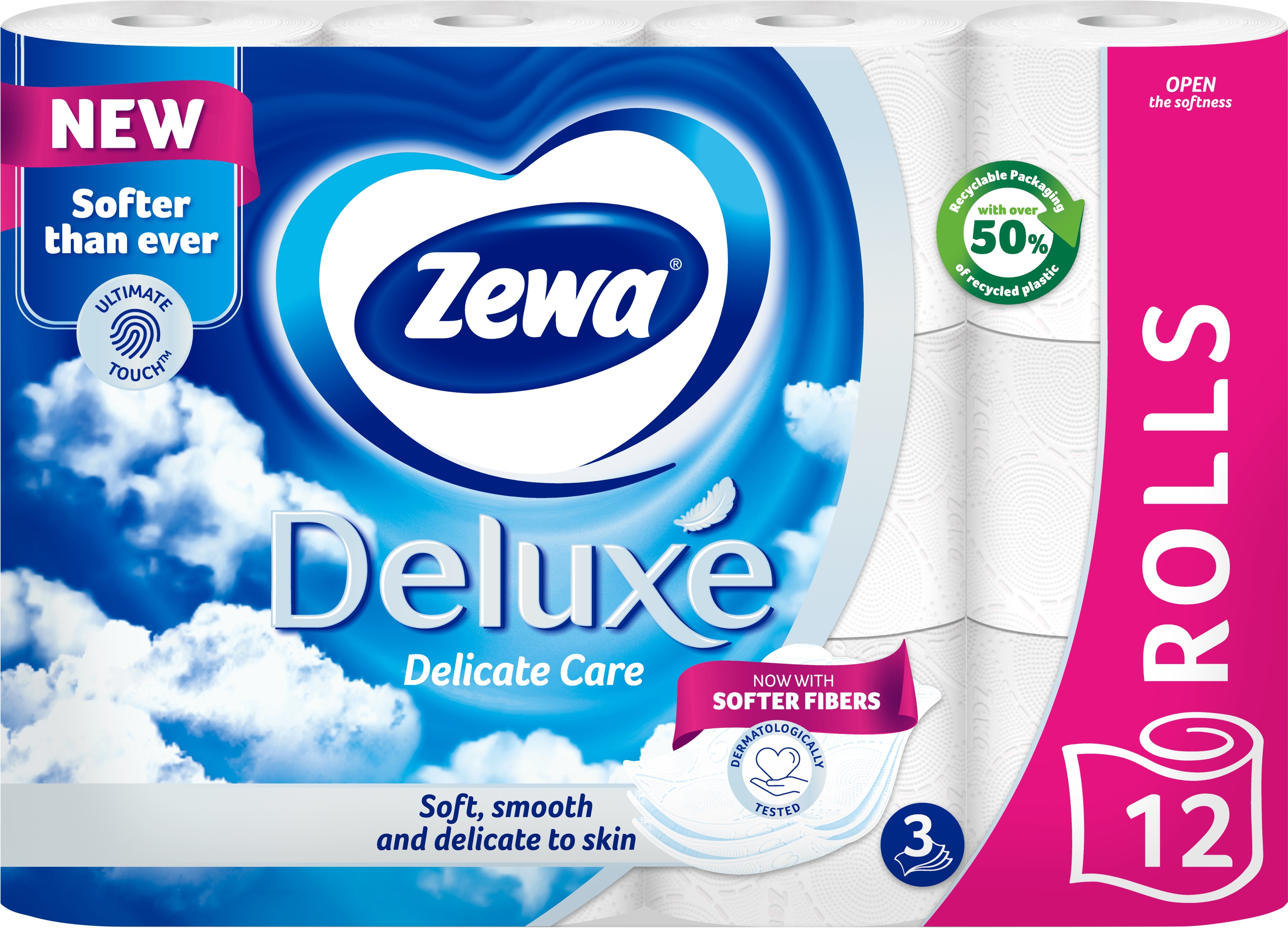 Туалетний папір Zewa Deluxe білий 12 штфото2