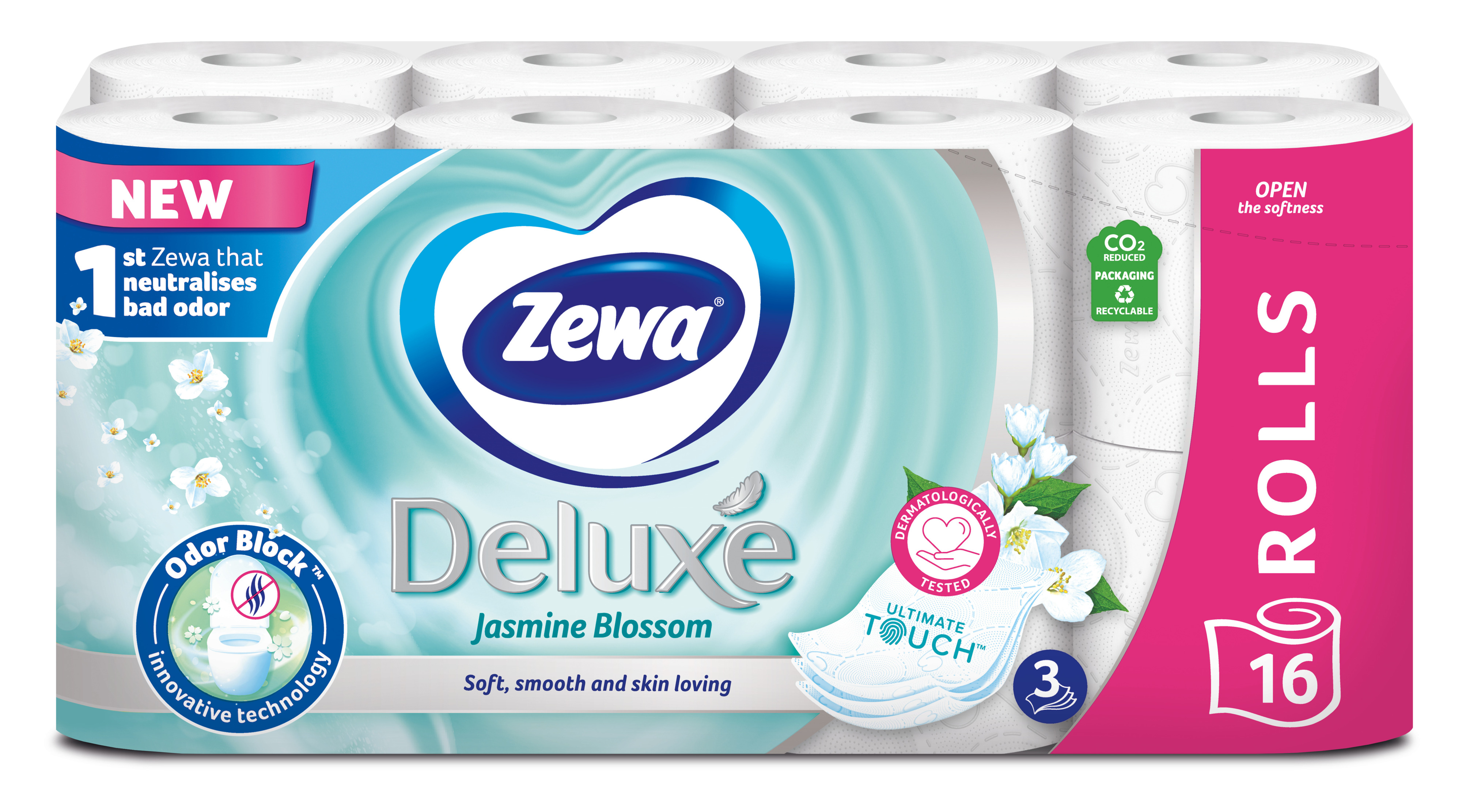 Туалетний папір Zewa Deluxe Жасмин білий 16 штфото2