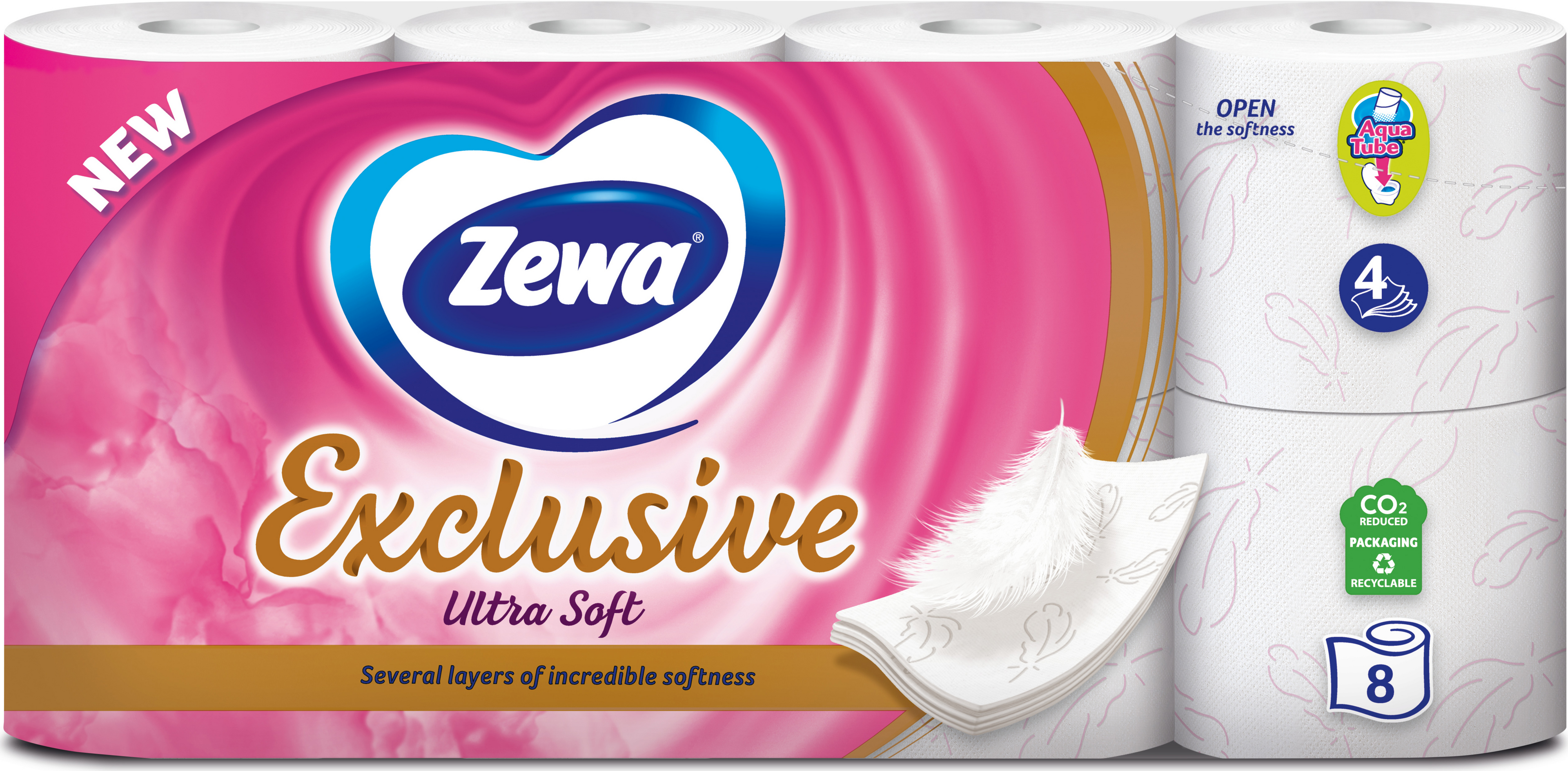 Туалетная бумага Zewa Exclusive ultra soft 8 шт фото 7