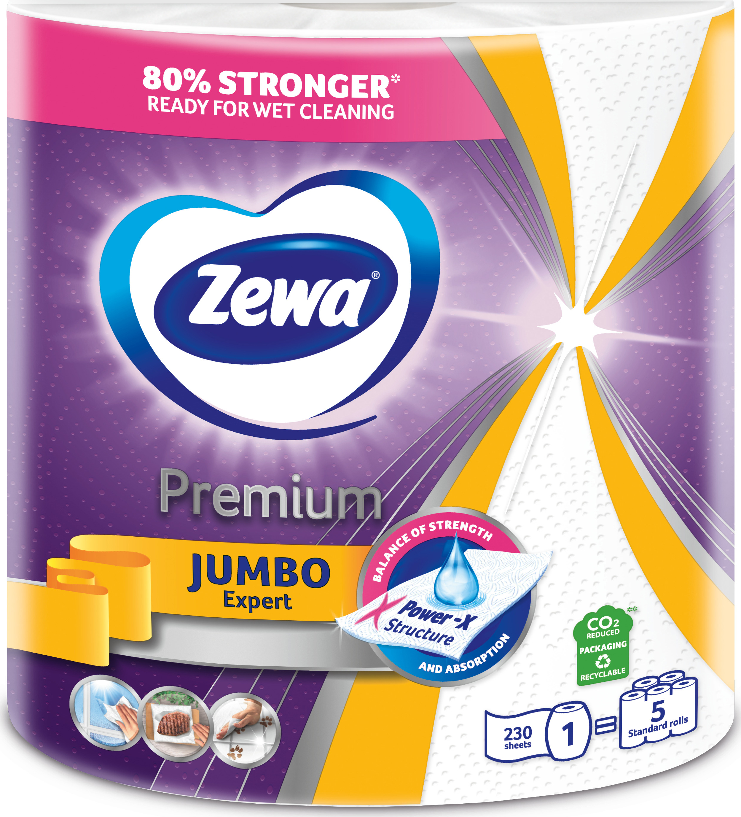 Паперові рушники Zewa Premium Jumbo 3 шари 1штфото2