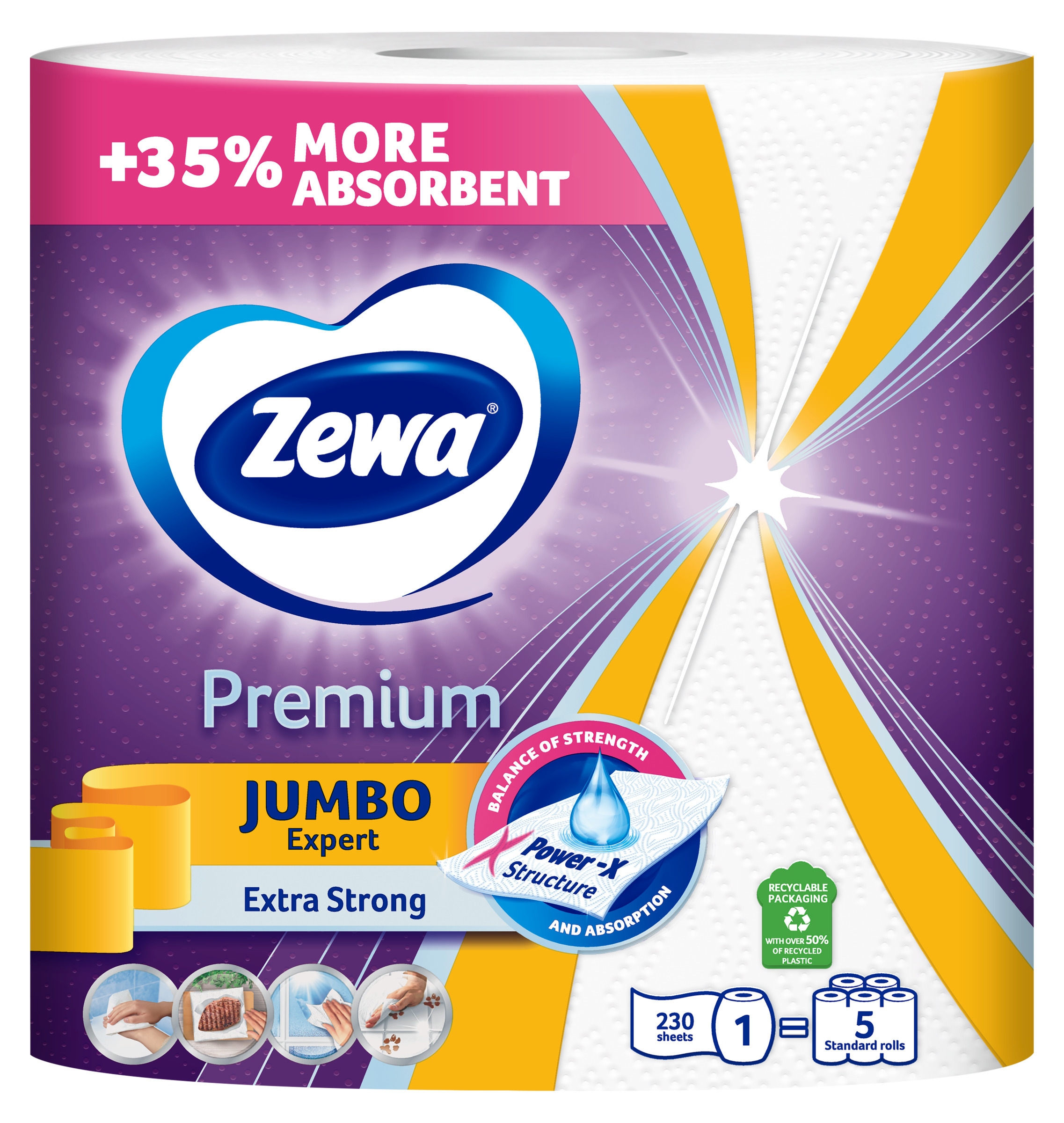 Паперові рушники Zewa Premium Jumbo 3 шари 1штфото2