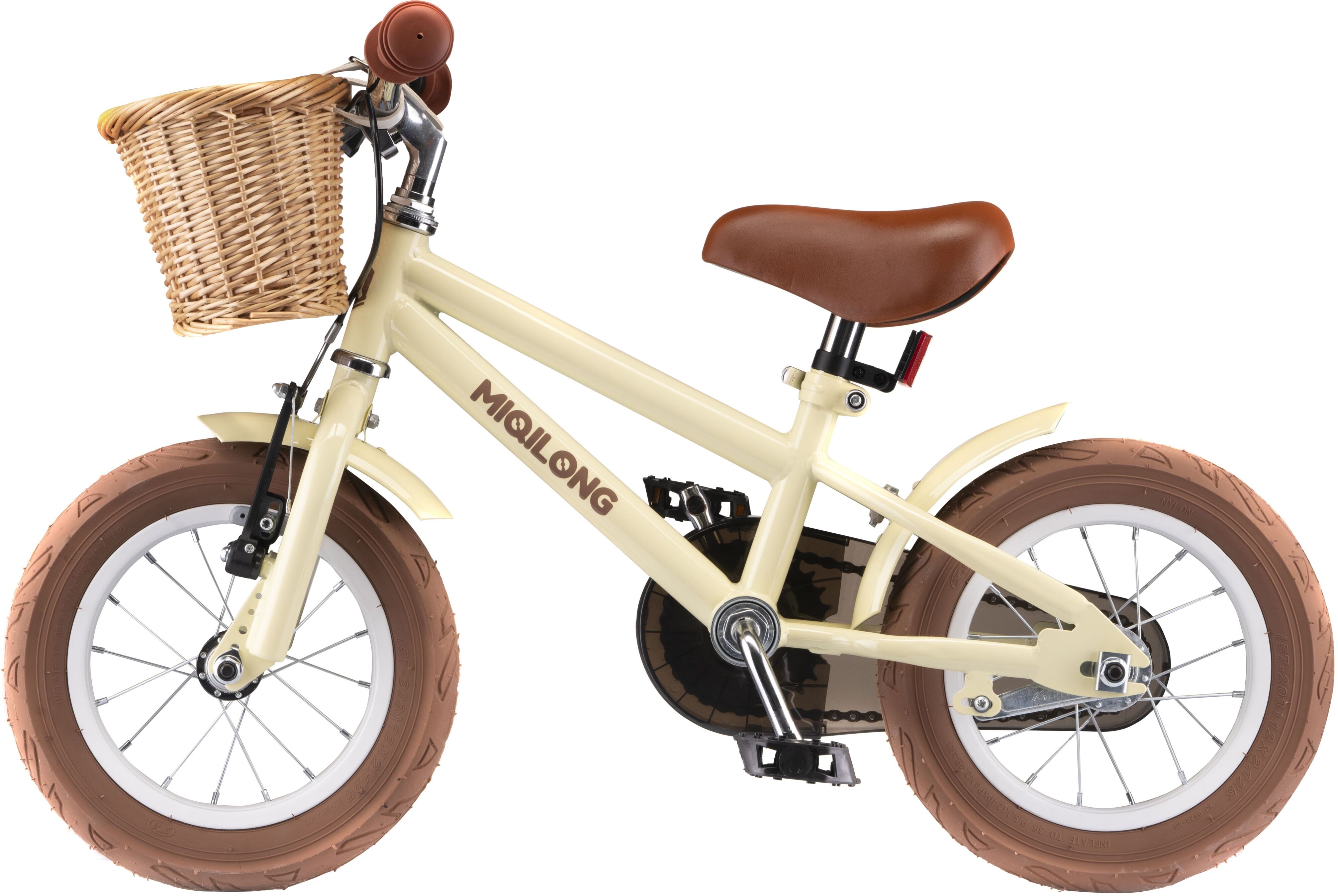 Детский велосипед Miqilong RM Бежевый 12" ATW-RM12-BEIGE фото 