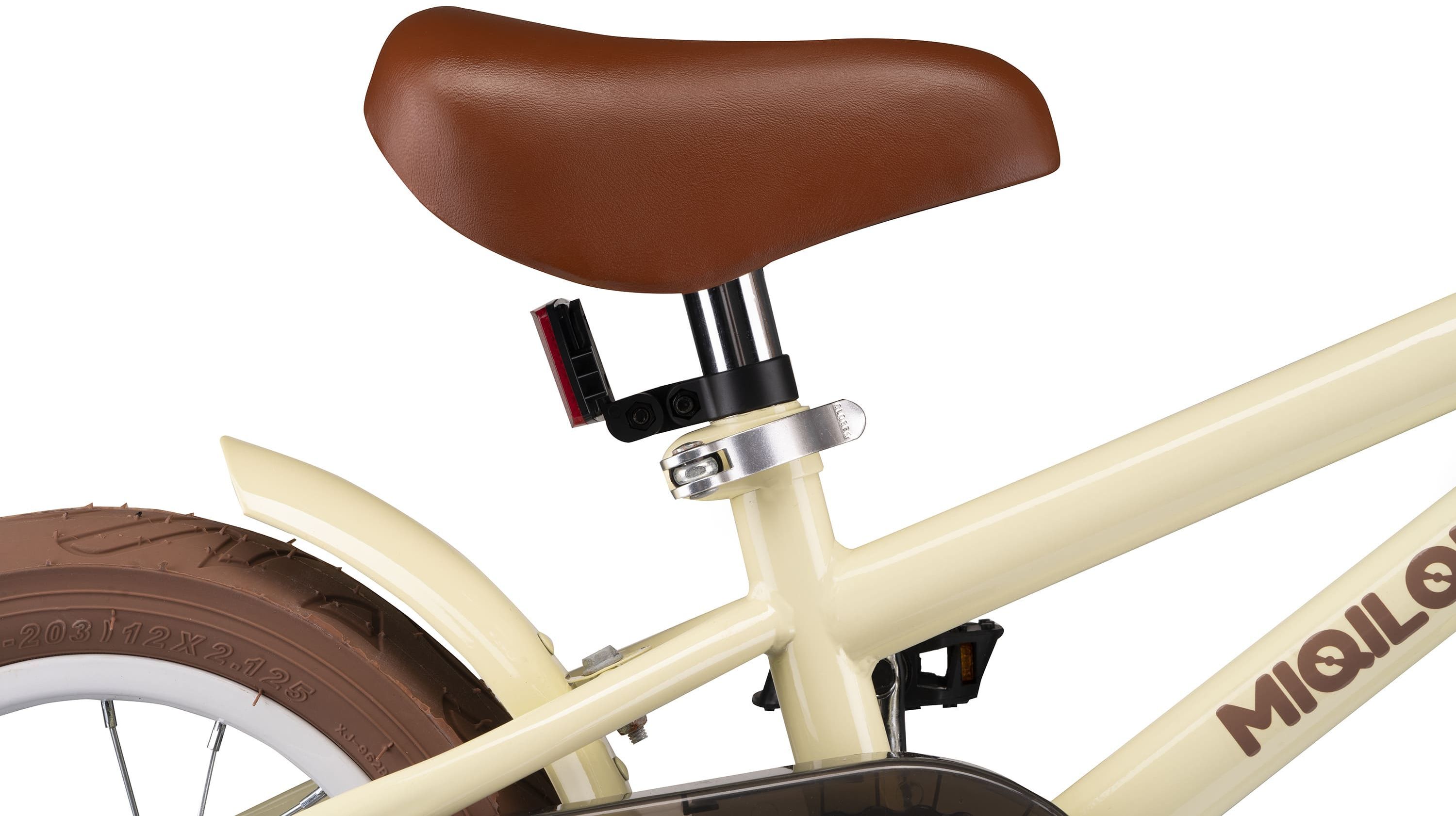 Детский велосипед Miqilong RM Бежевый 12" ATW-RM12-BEIGE фото 