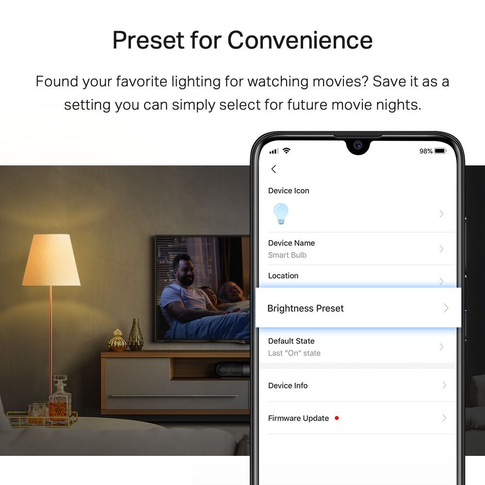 Розумна димована Wi-Fi лампа TP-LINK Tapo L510E N300 (TAPO-L510E)фото4