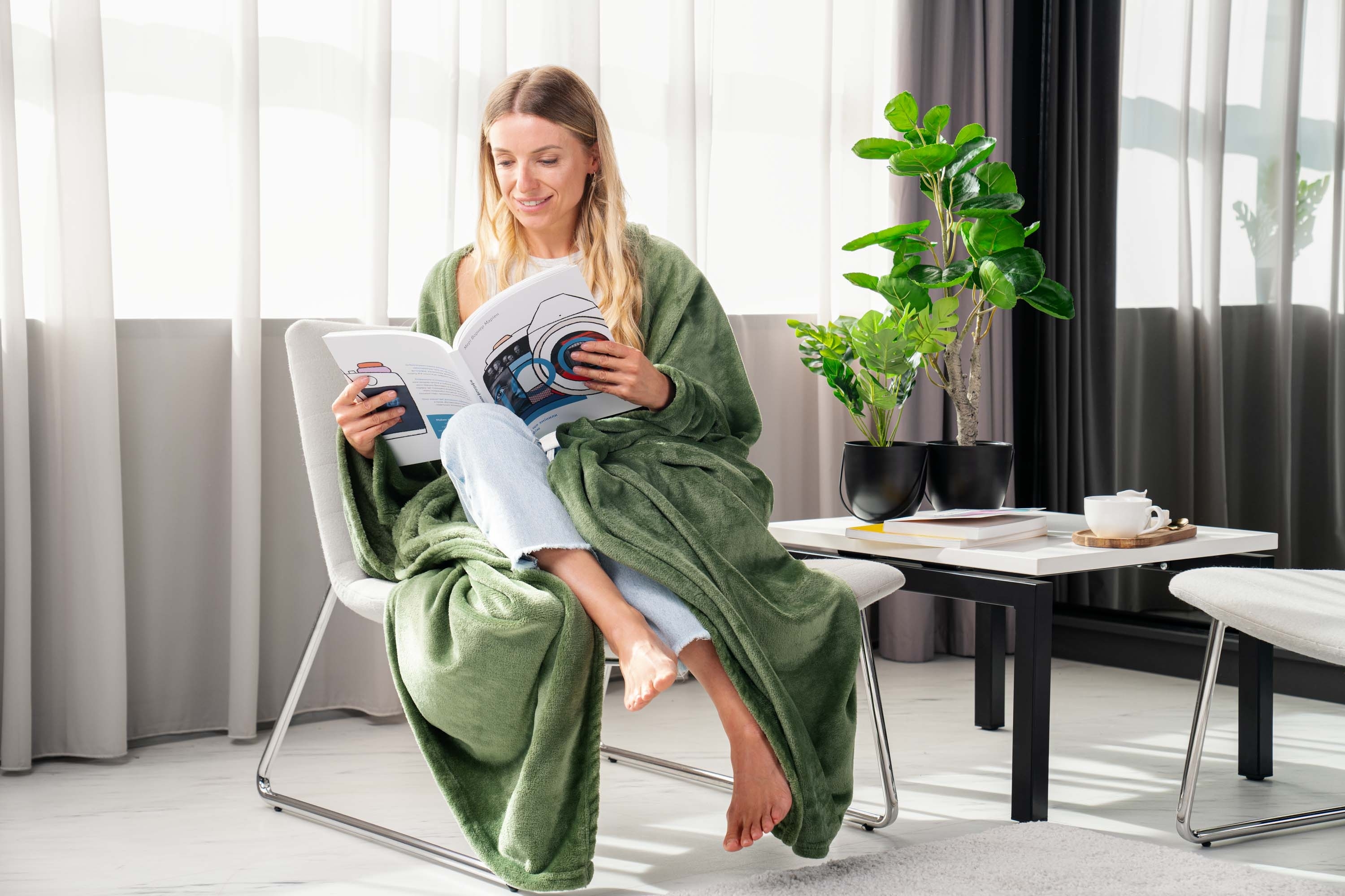 Плед ARDESTO Flannel 160х200см зеленый (ART0209SB) фото 5