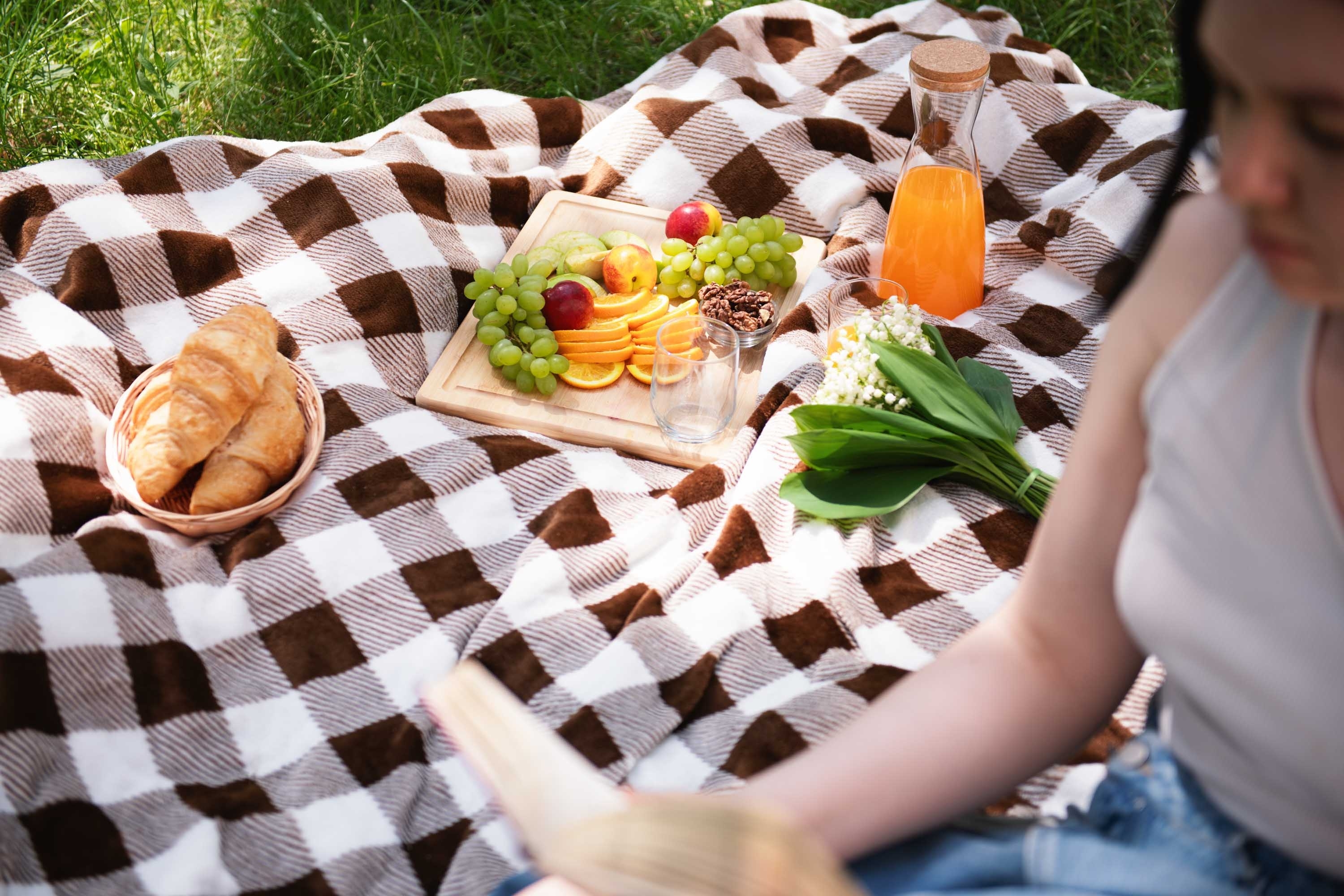 Плед ARDESTO Flannel 160х200см клітинка бежевий (ART0103PB)фото9