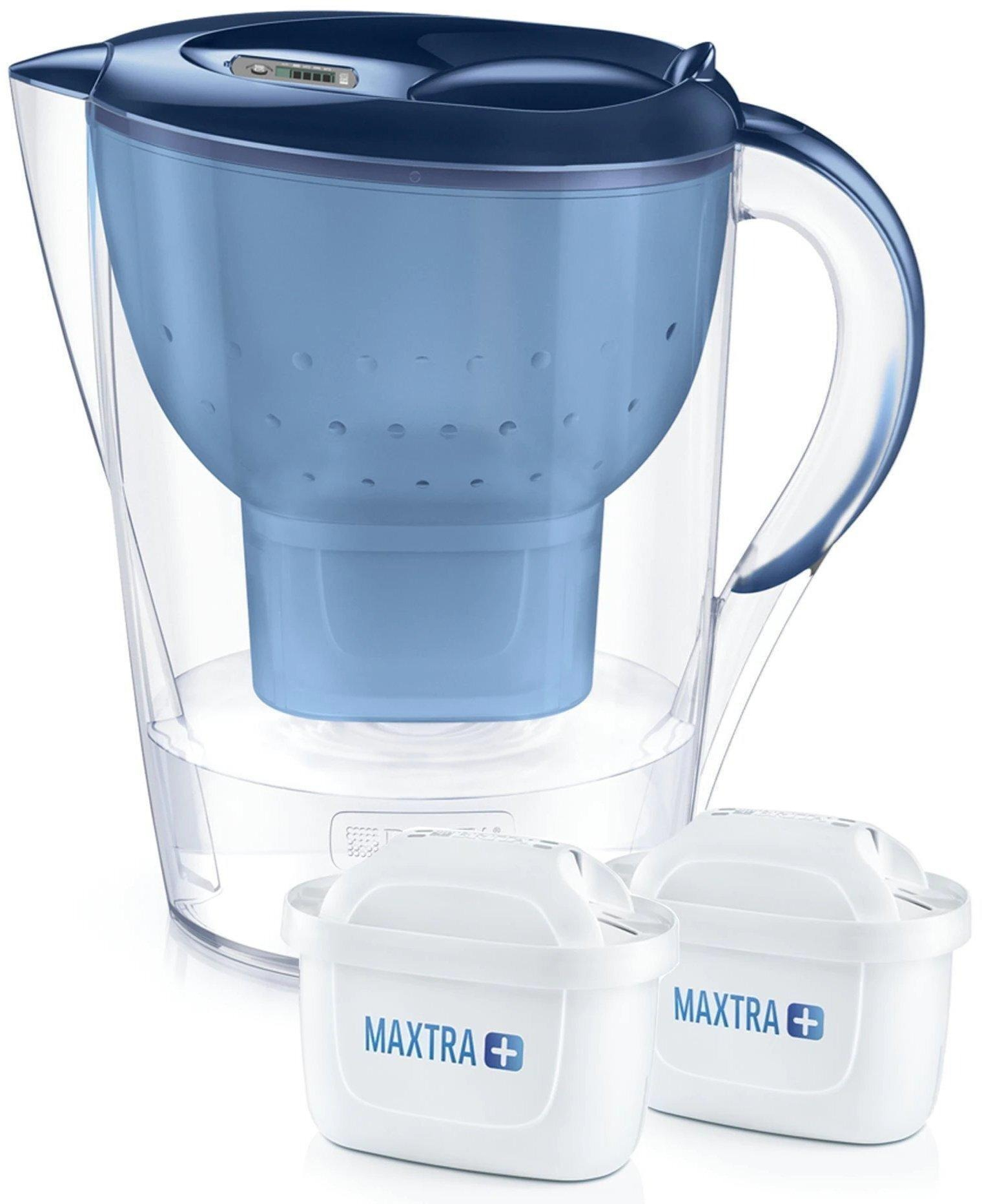 Фильтр-кувшин Brita Marella XL Memo + 2 картриджа 3.5 л (2 л очищенной воды) синий (1040565) фото 2