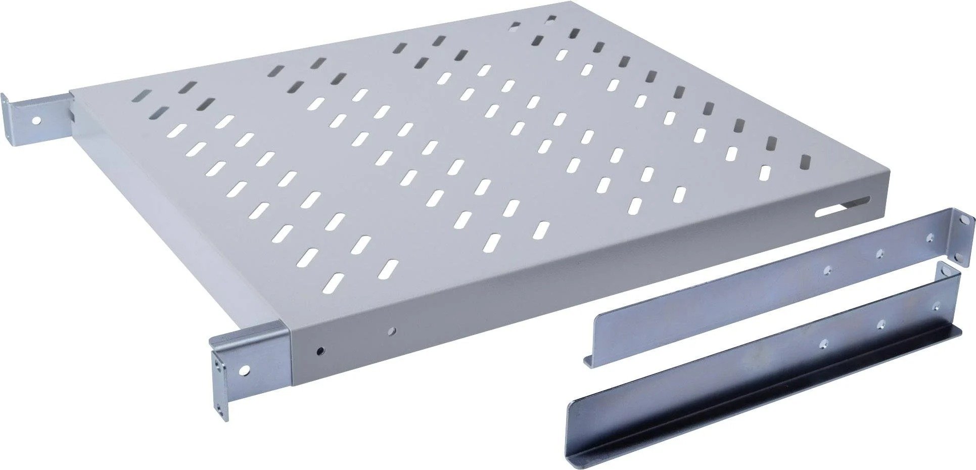 Полка регульована DIGITUS 19" 1U, 500mm, RAL 7035фото