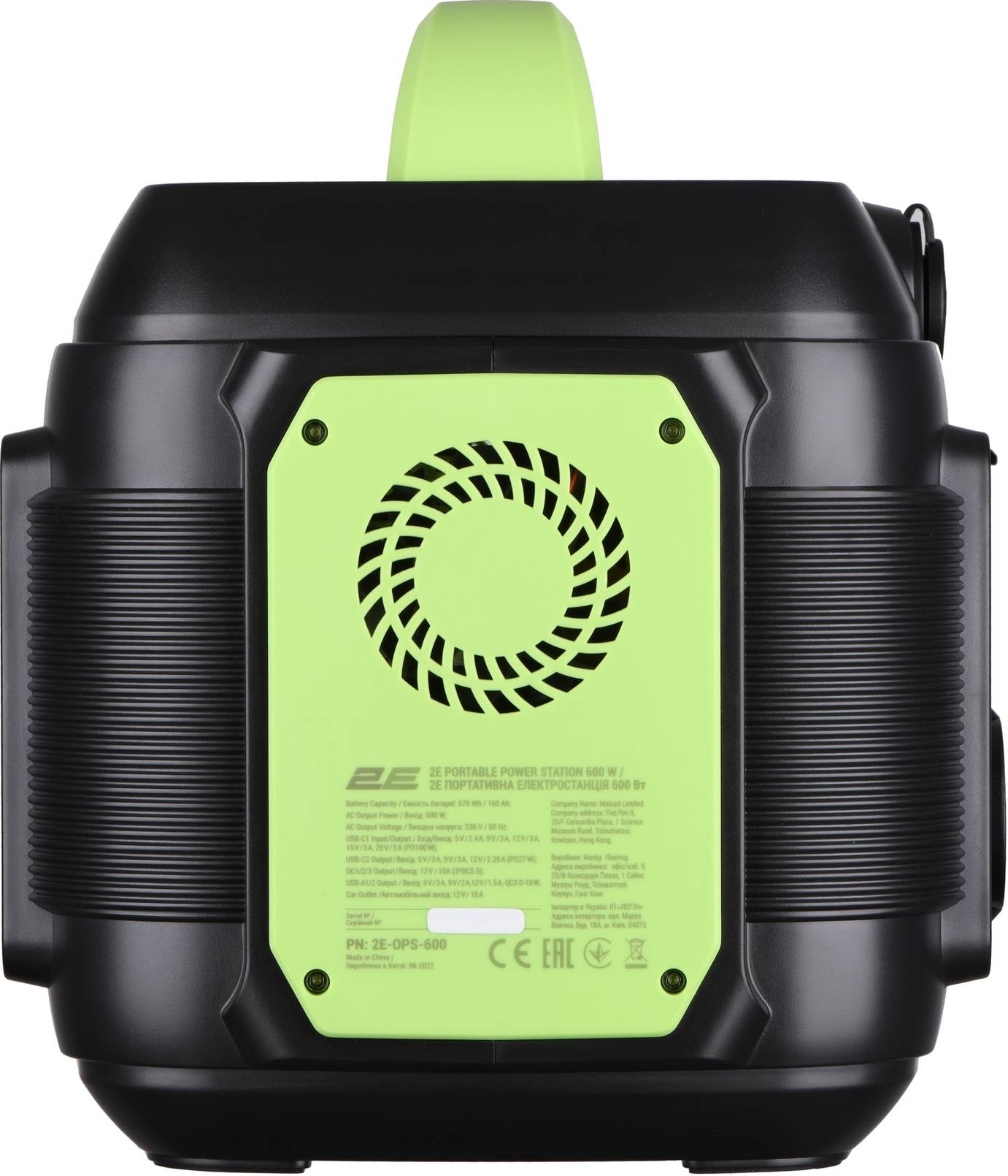 Портативная зарядная станция 2Е 600W, 576 Вт·ч (2E-OPS-600) фото 