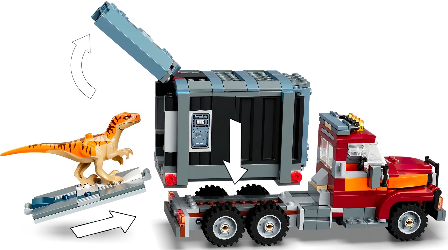 LEGO 76948 Jurassic World Втеча атроцираптора і тиранозаврафото4