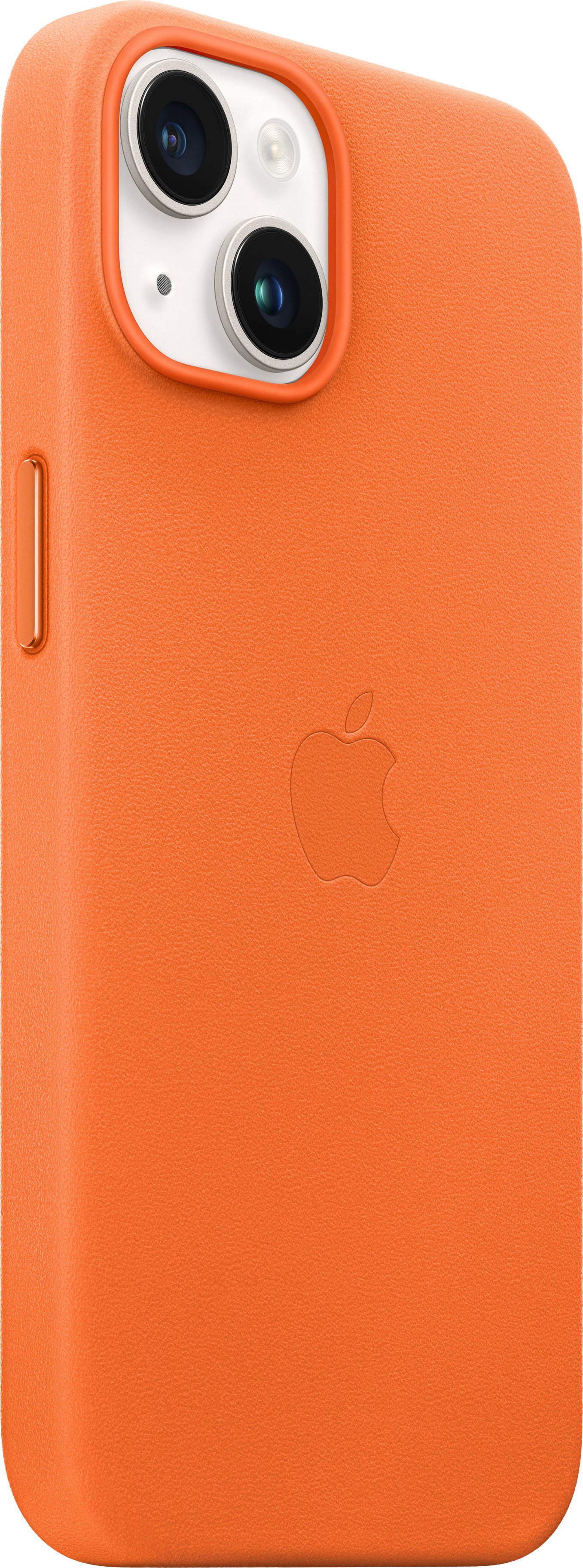 Чохол Apple для iPhone 14 Leather Case with MagSafe Orange (MPP83RM/A)фото2