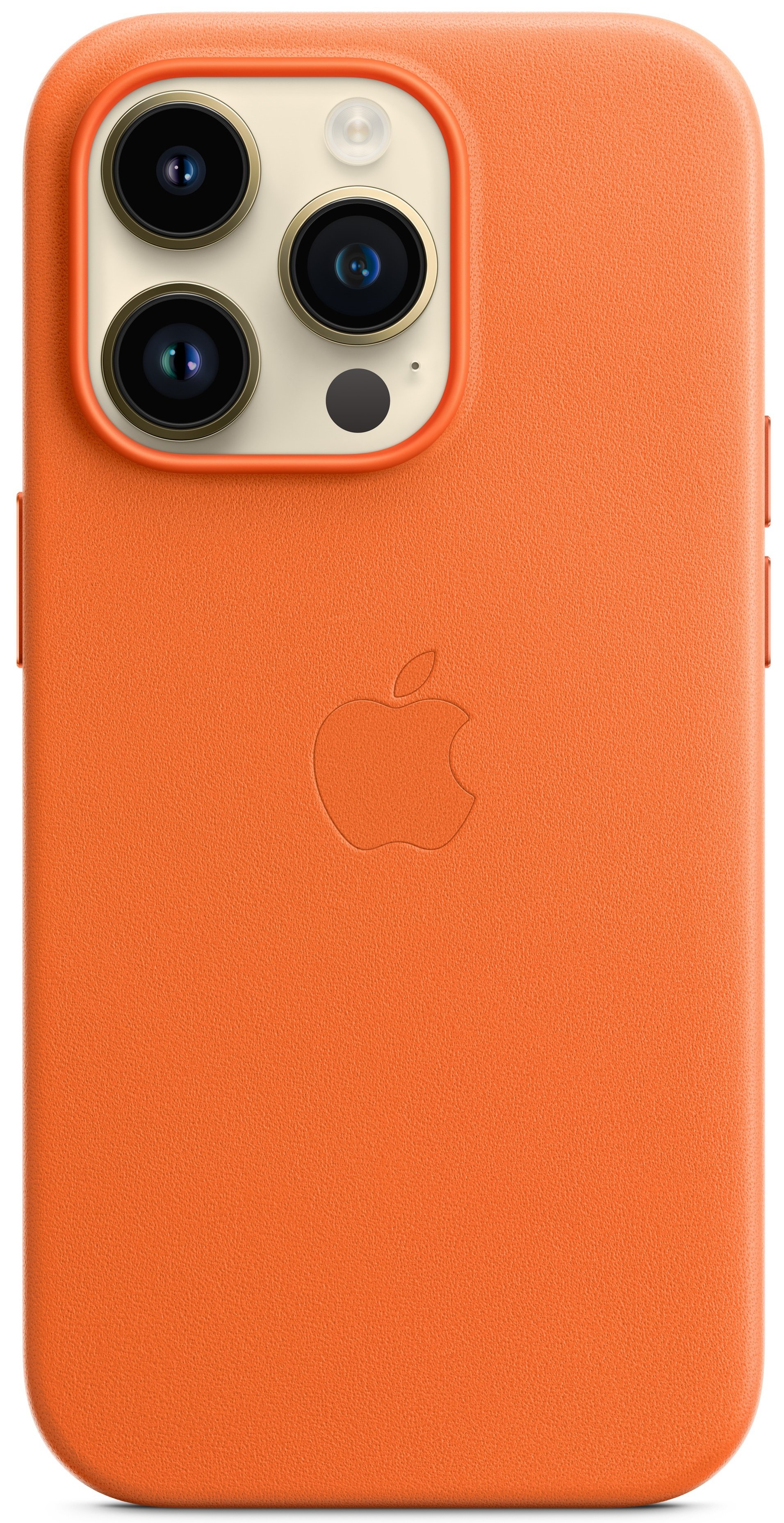 Чохол Apple для iPhone 14 Pro Leather Case with MagSafe Orange (MPPL3RM/A)фото3