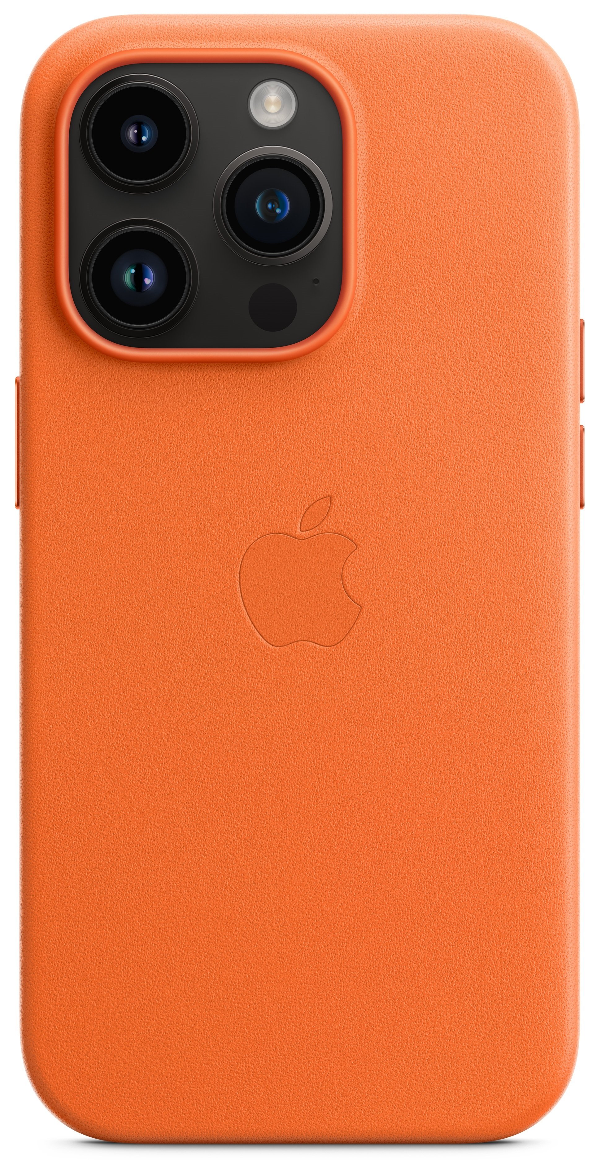 Чохол Apple для iPhone 14 Pro Leather Case with MagSafe Orange (MPPL3RM/A)фото4