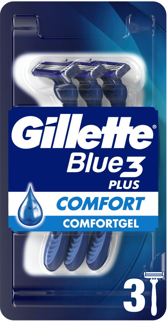Бритва без сменных картриджей Gillette Blue 3 Комфорт 3шт фото 2