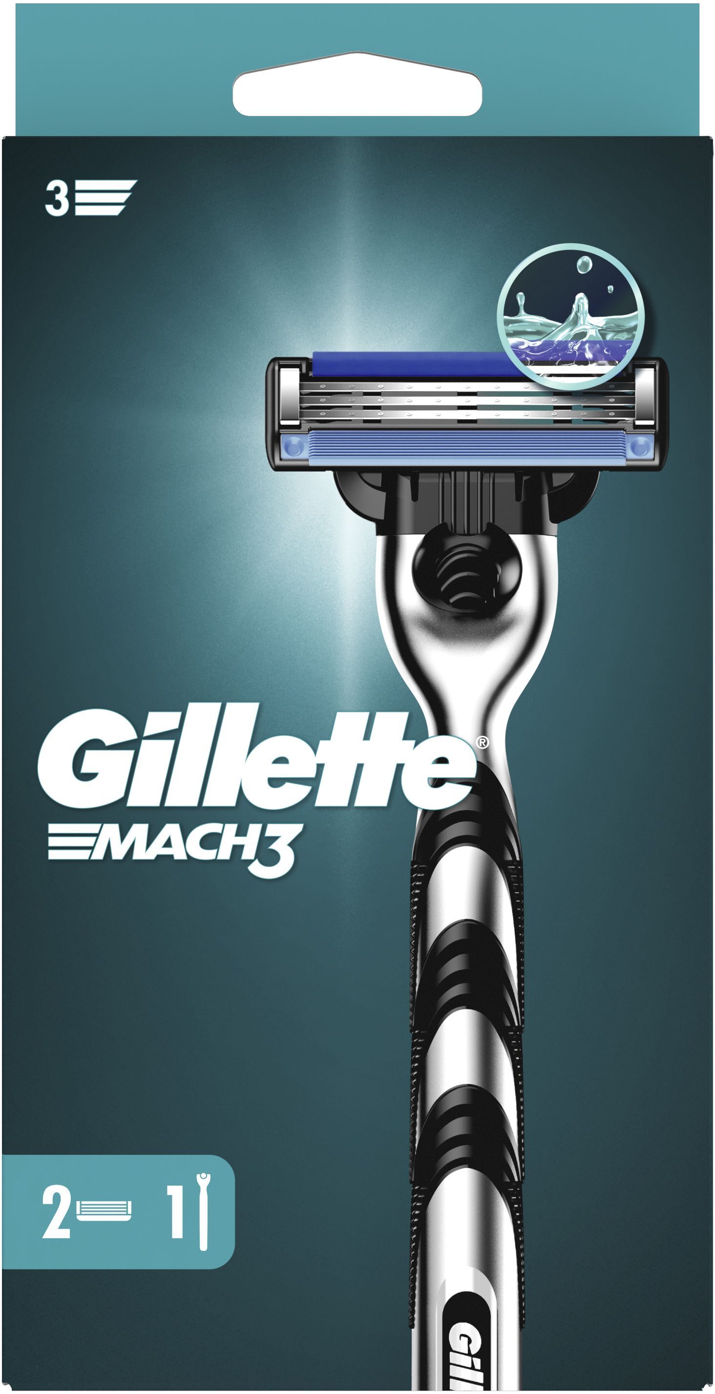 Бритва Gillette Mach 3 з 2 змінними картриджамифото2