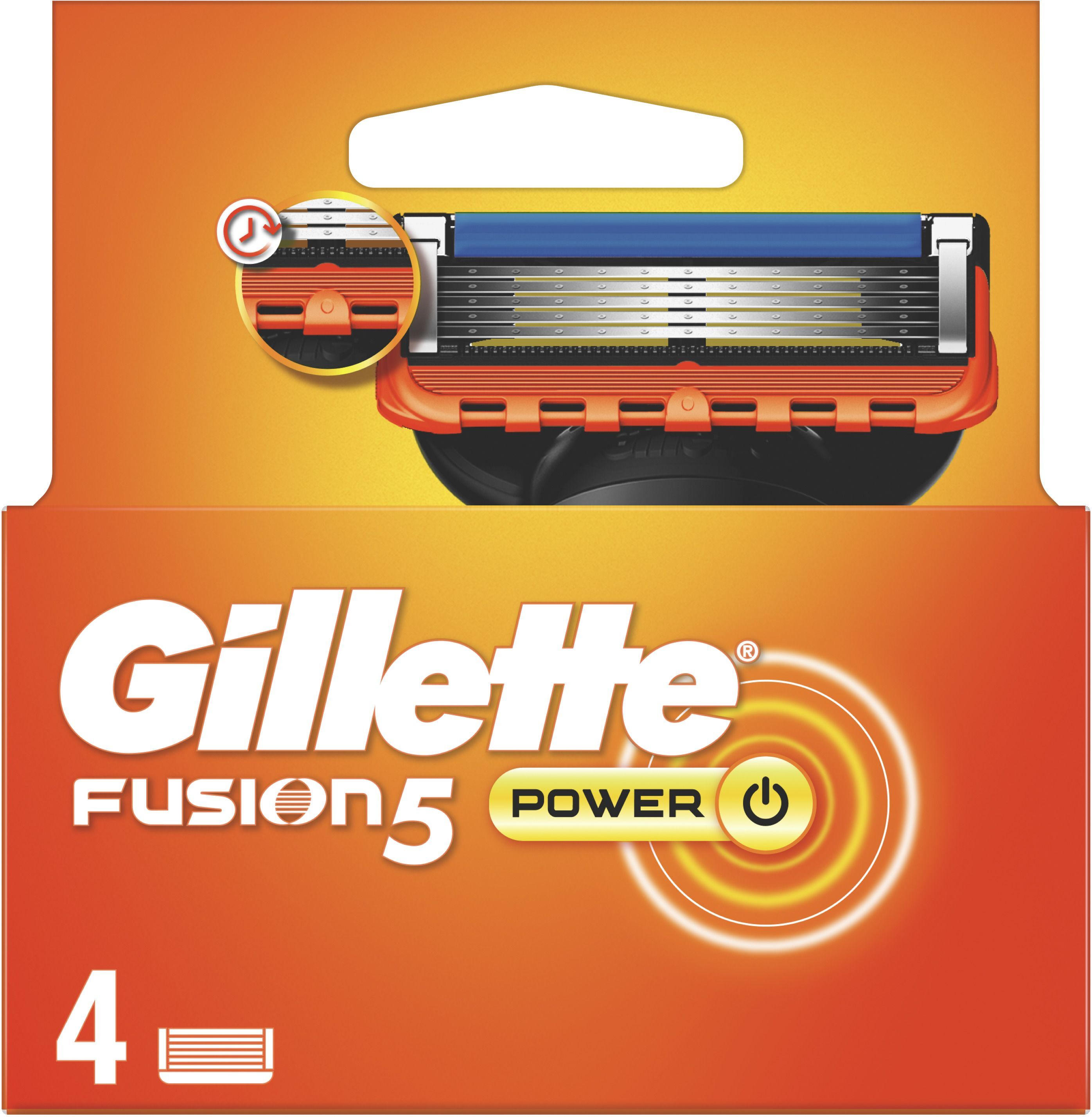 Сменные картриджи для бритья Gillette Fusion 5 Power 4 шт фото 2