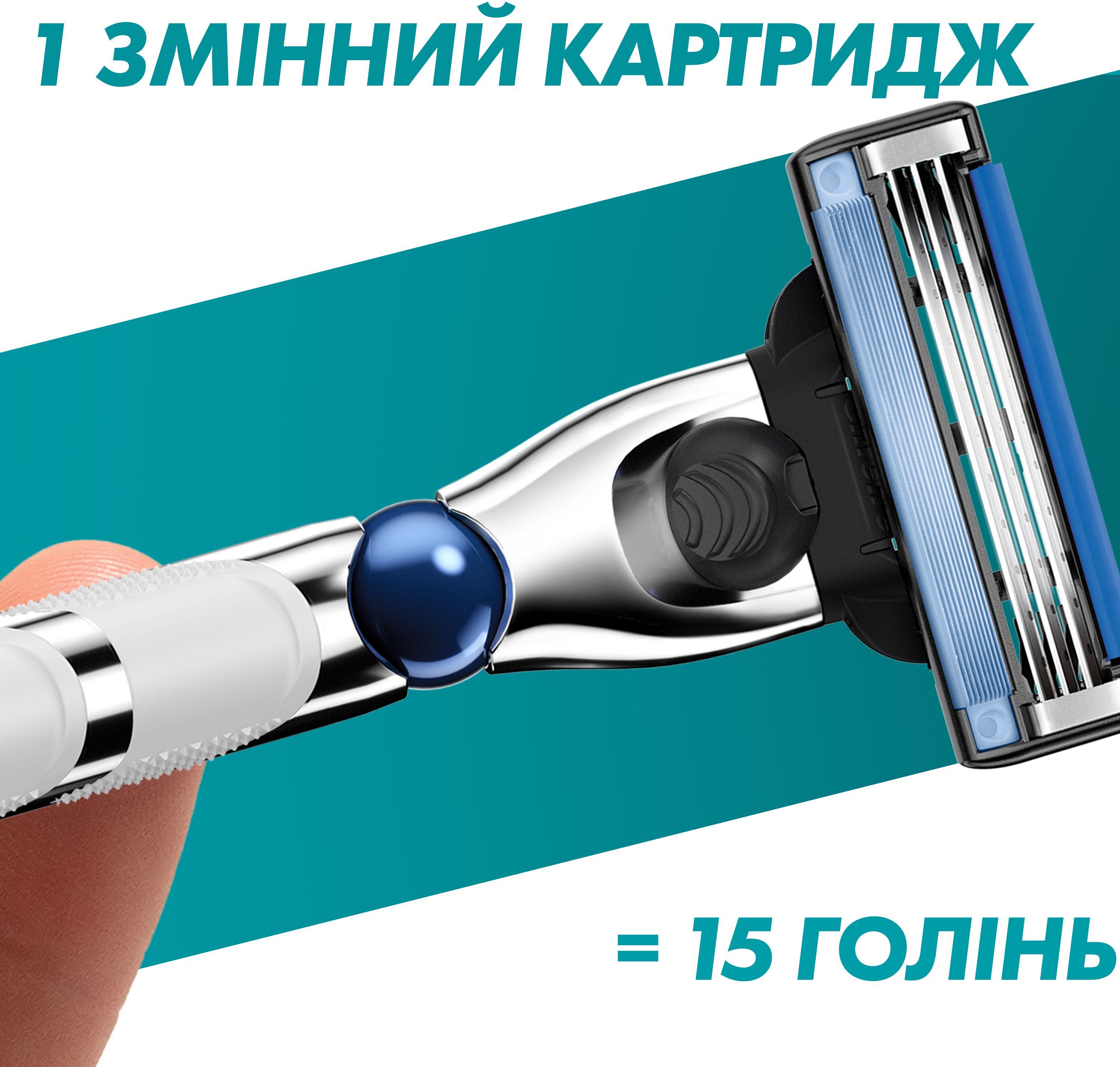 Змінні картриджі для гоління Gillette Mach 3 Turbo 5 штфото