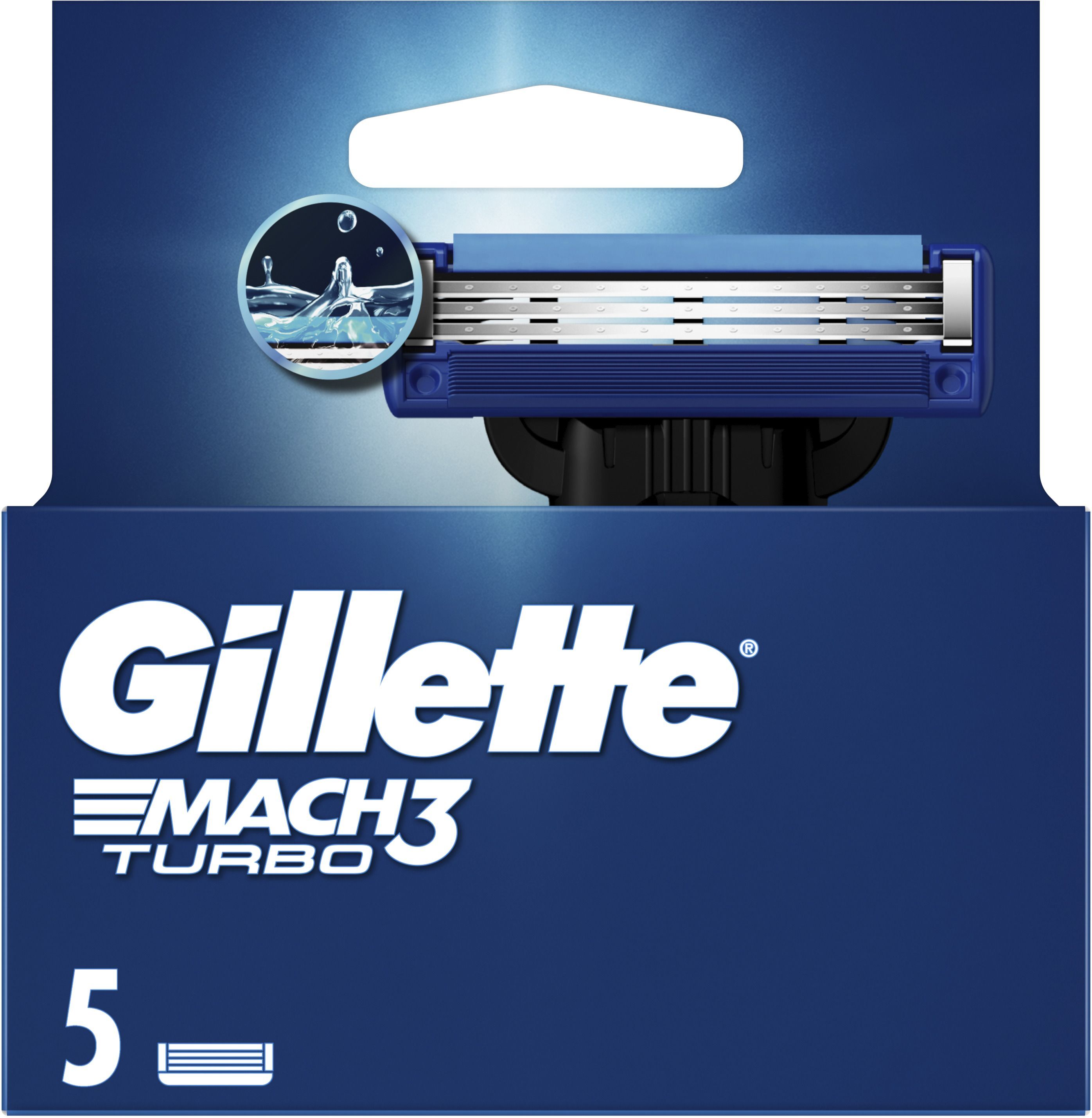 Змінні картриджі для гоління Gillette Mach 3 Turbo 5 штфото