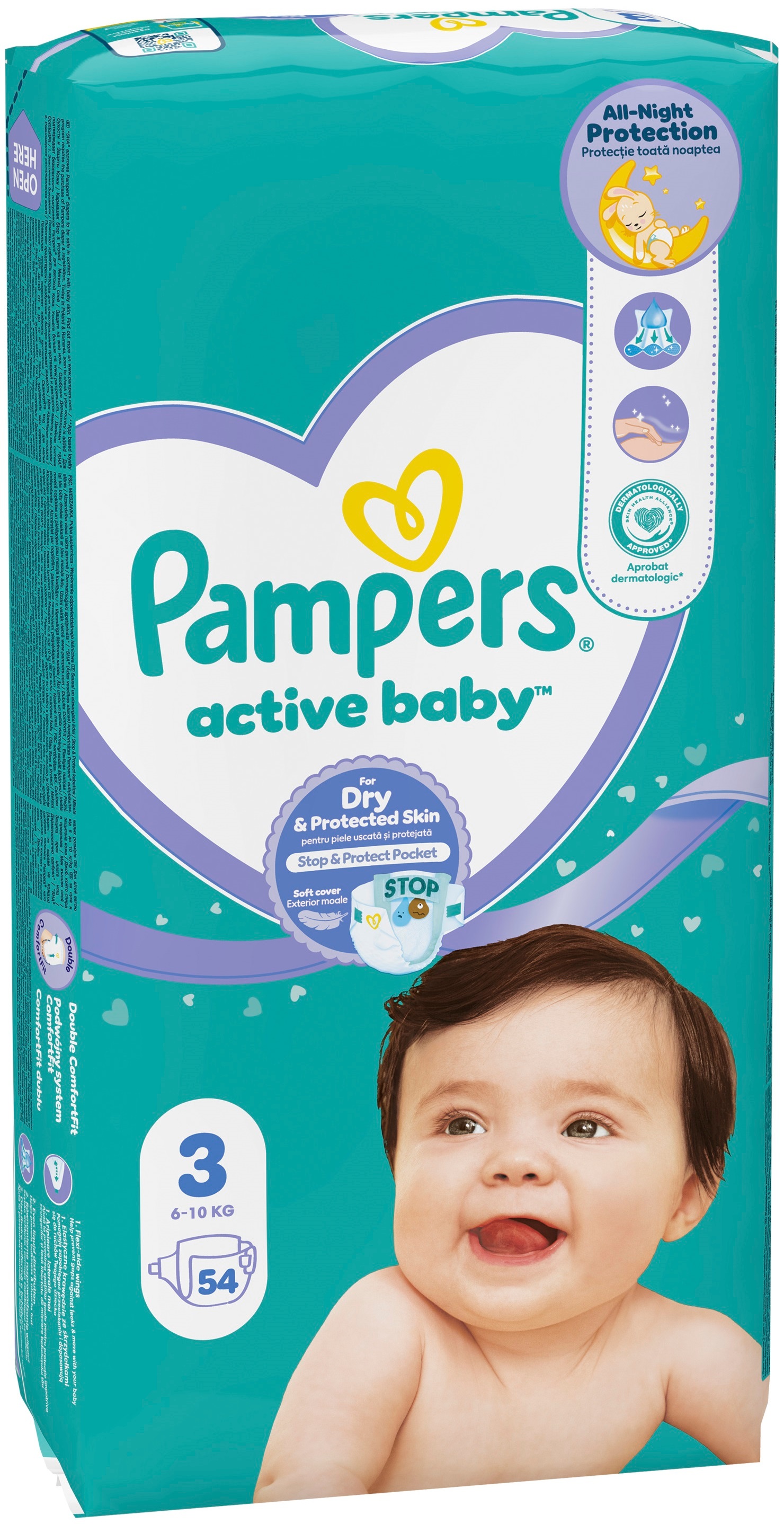Подгузники Pampers Active Baby Midi Размер 3 6-10 кг 54 шт фото 2