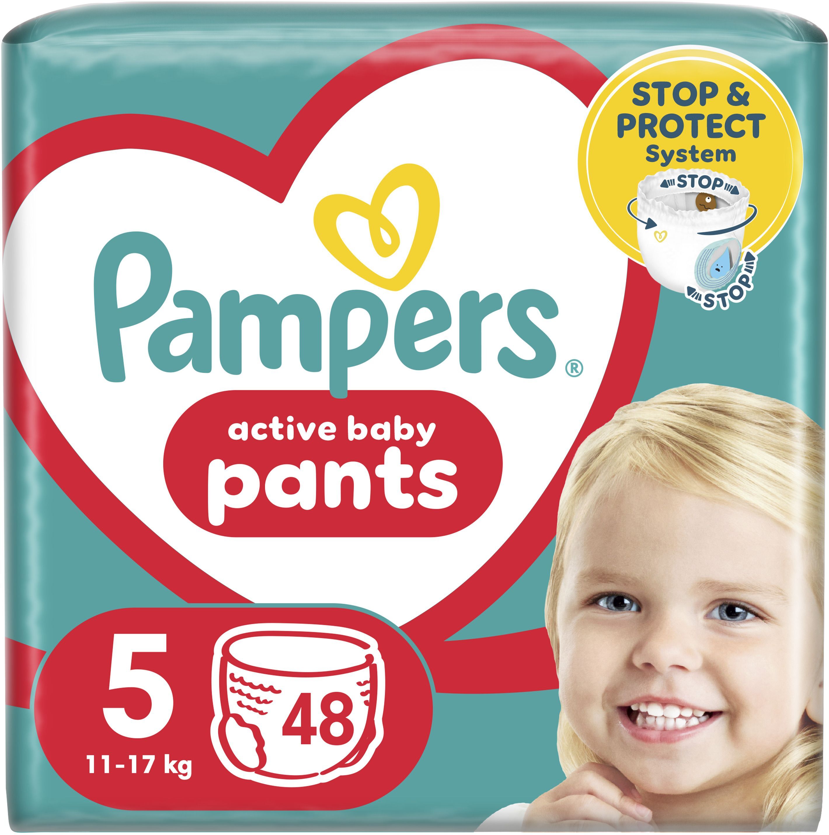 Подгузники-трусики Pampers Pants Junior Размер 5 12-17 кг Jumbo 48 шт фото 2