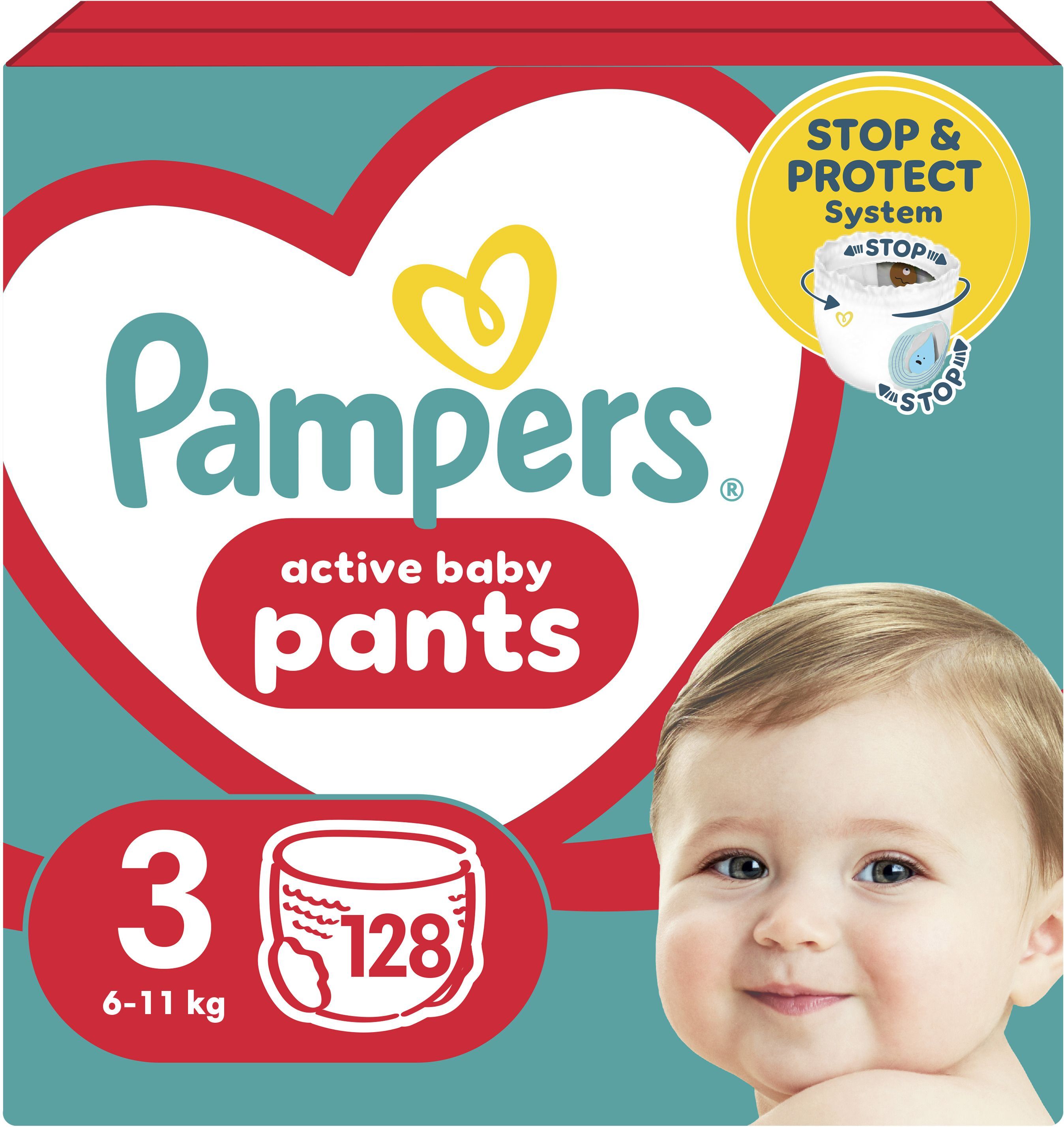Подгузники-трусики Pampers Pants Midi Размер 3 6-11 кг Mega 128 шт фото 2