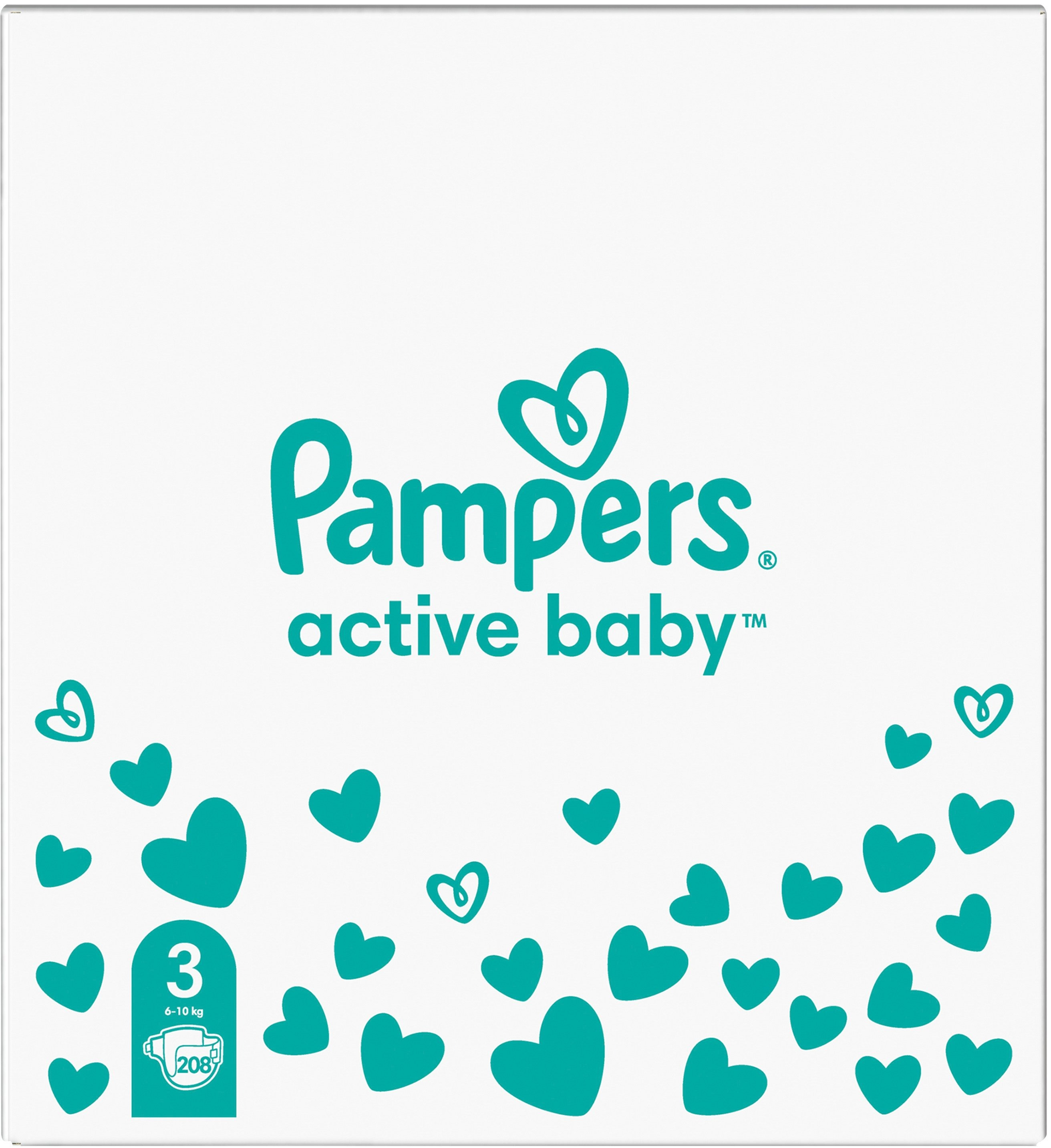 PAMPERS Детские одноразовые подгузники Active Baby Midi (6-10 кг) 208шт фото 3