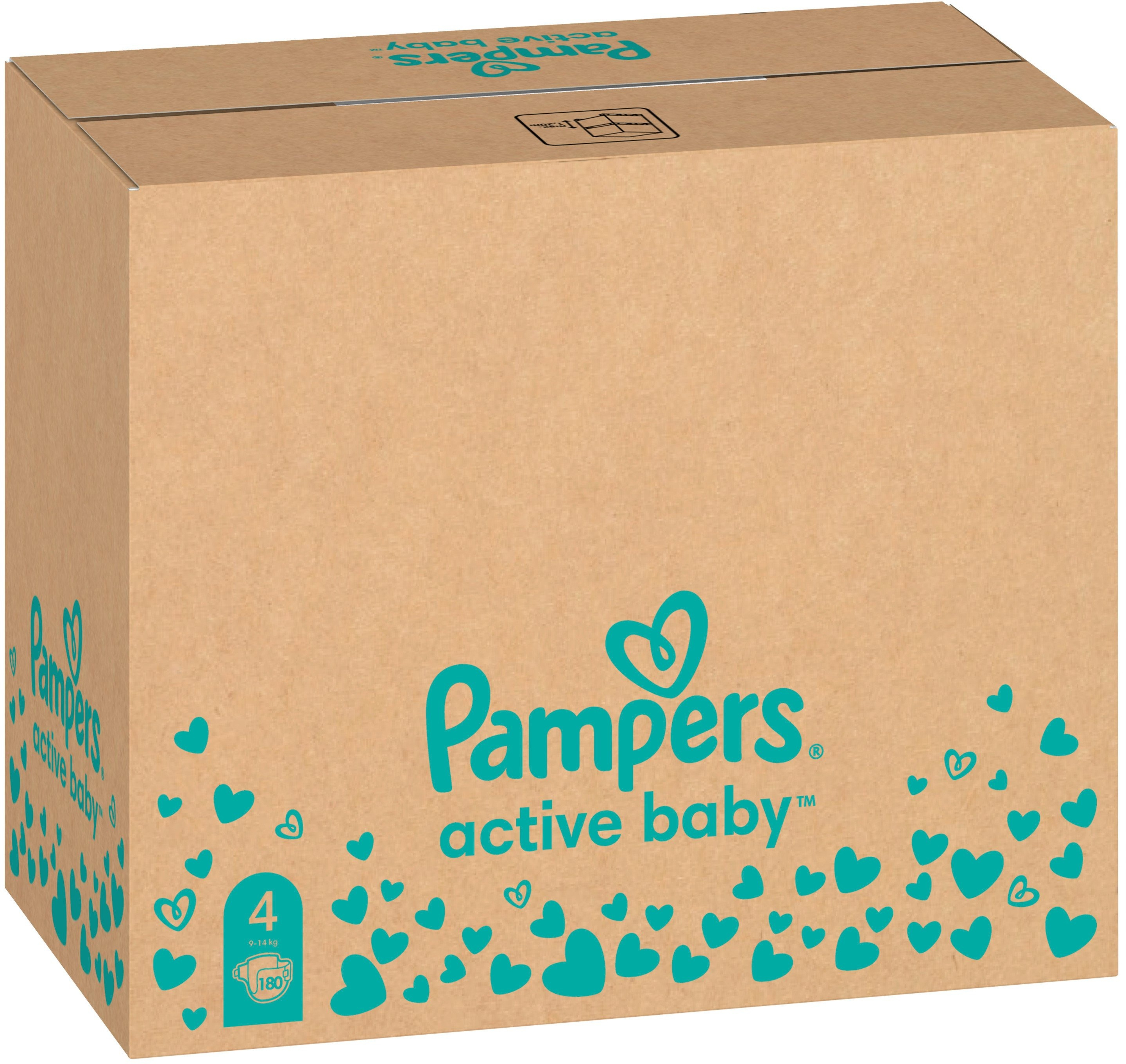 PAMPERS Детские одноразовые подгузники Active Baby Maxi (9-14 кг) Мега Супер 180шт фото 2