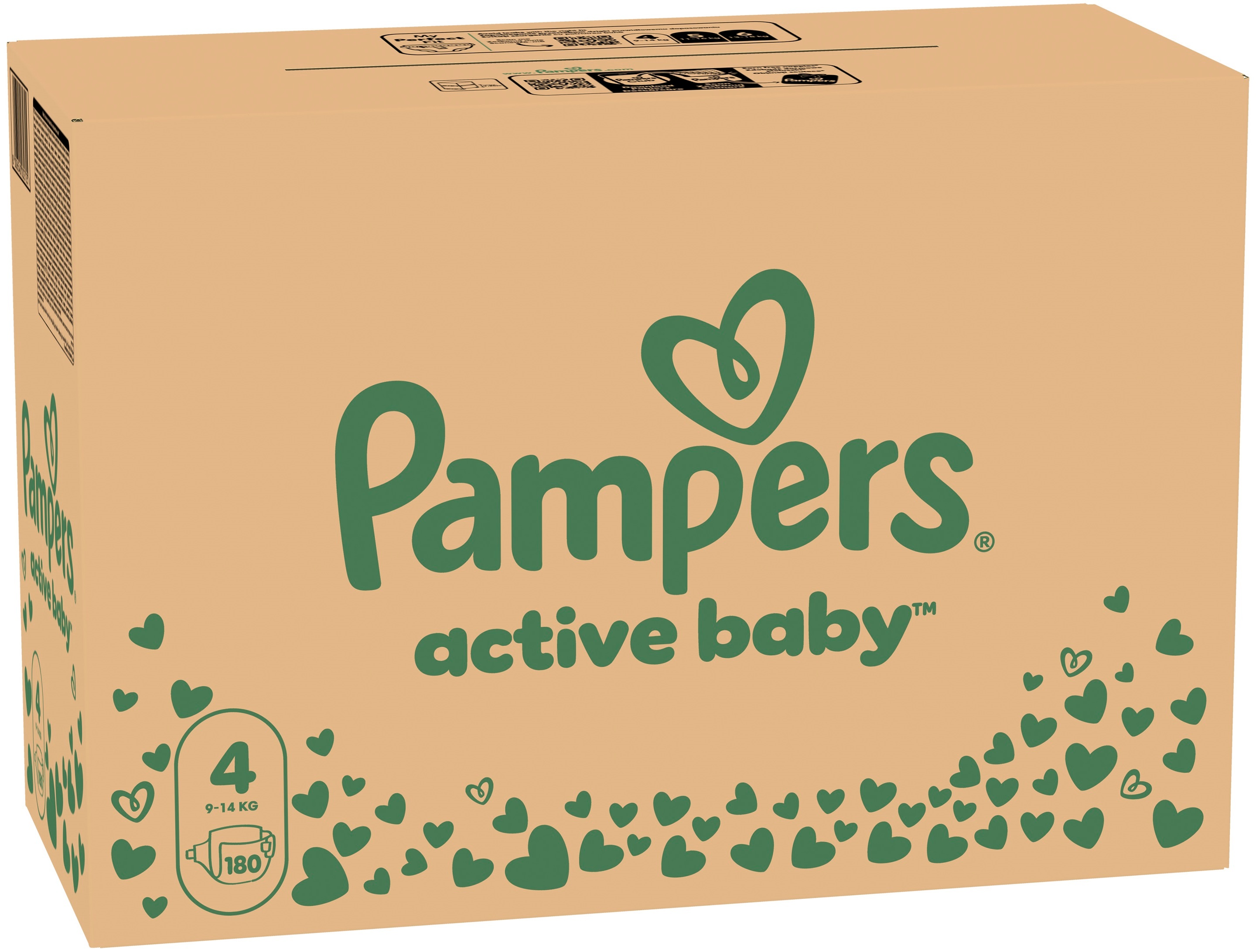 Подгузники Pampers Active Baby Maxi Размер 4 9-14 кг Mega Super 180 шт фото 2