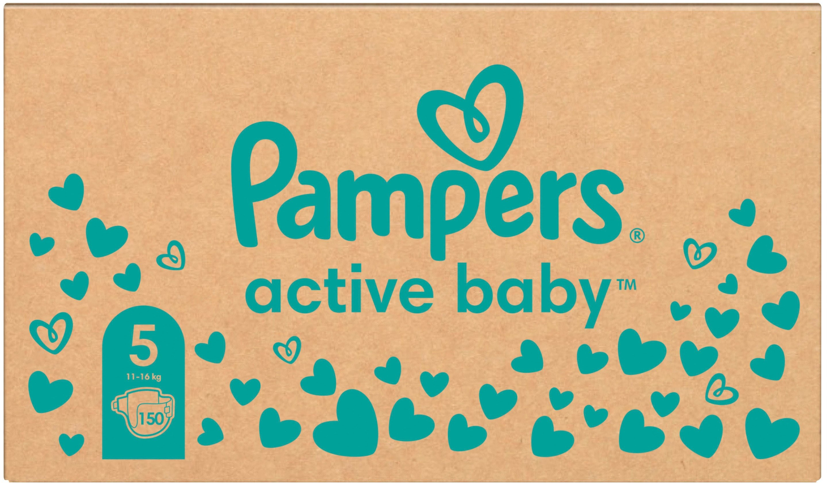 PAMPERS Детские одноразовые подгузники Active Baby Junior (11-16 кг) 150шт фото 3