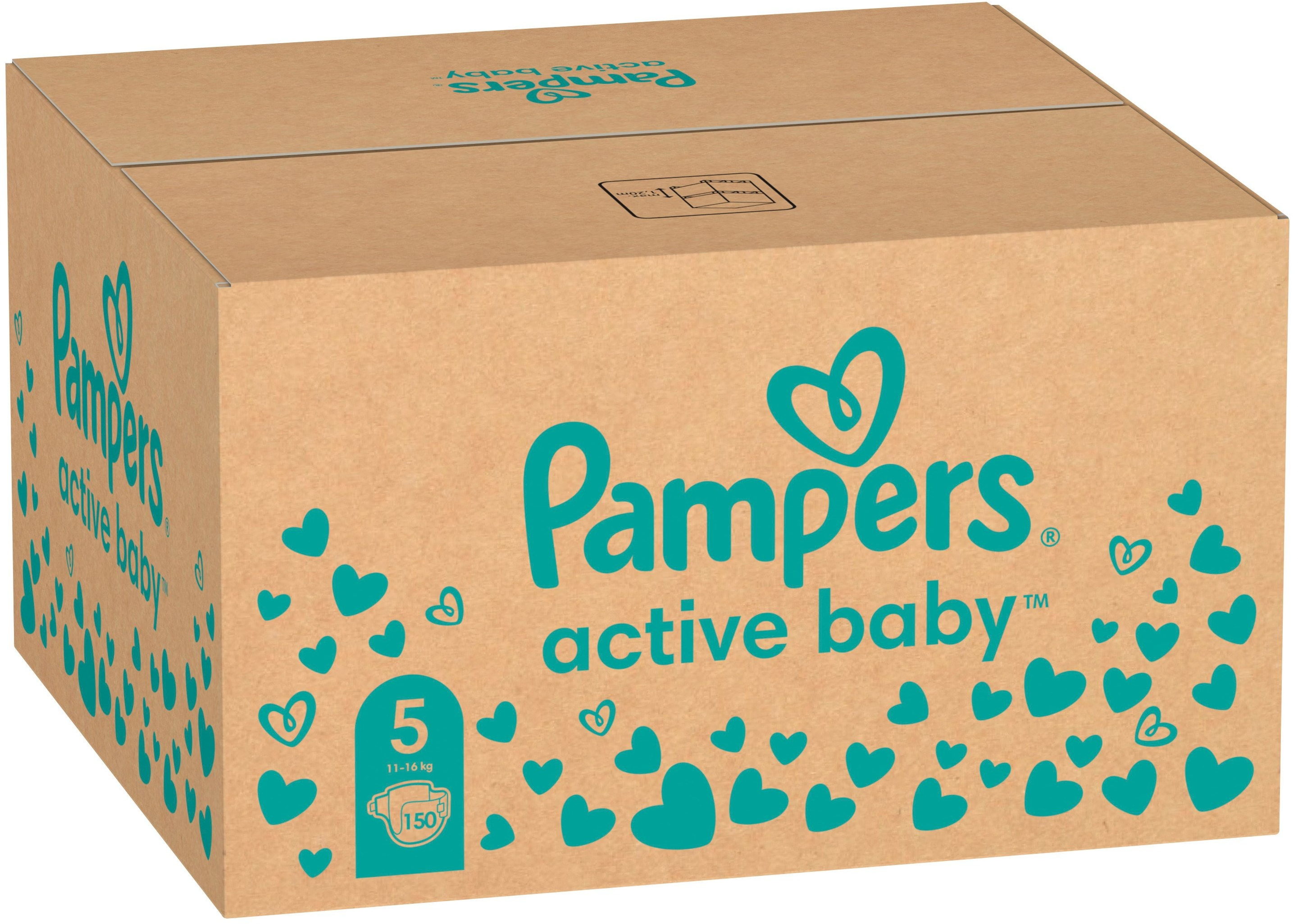 PAMPERS Детские одноразовые подгузники Active Baby Junior (11-16 кг) 150шт фото 2