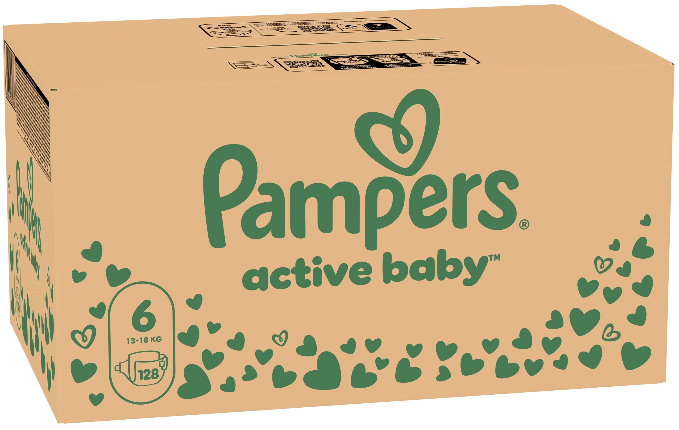 Подгузники Pampers Active Baby Giant Размер 6 13-18 кг Mega Super 128 шт фото 2