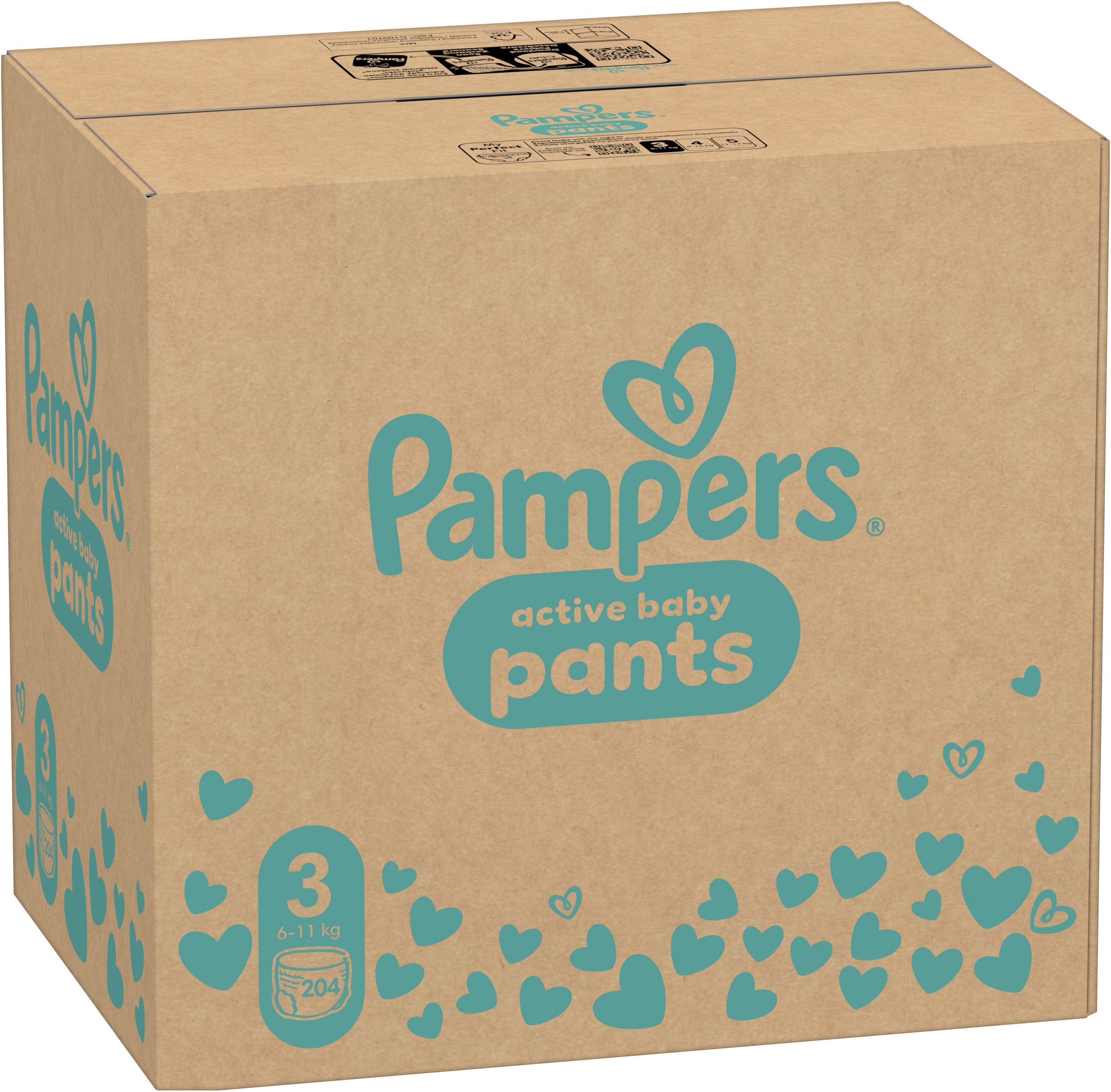 Подгузники-трусики Pampers Pants Midi Размер 3 6-11 кг Mega Super 204 шт фото 2