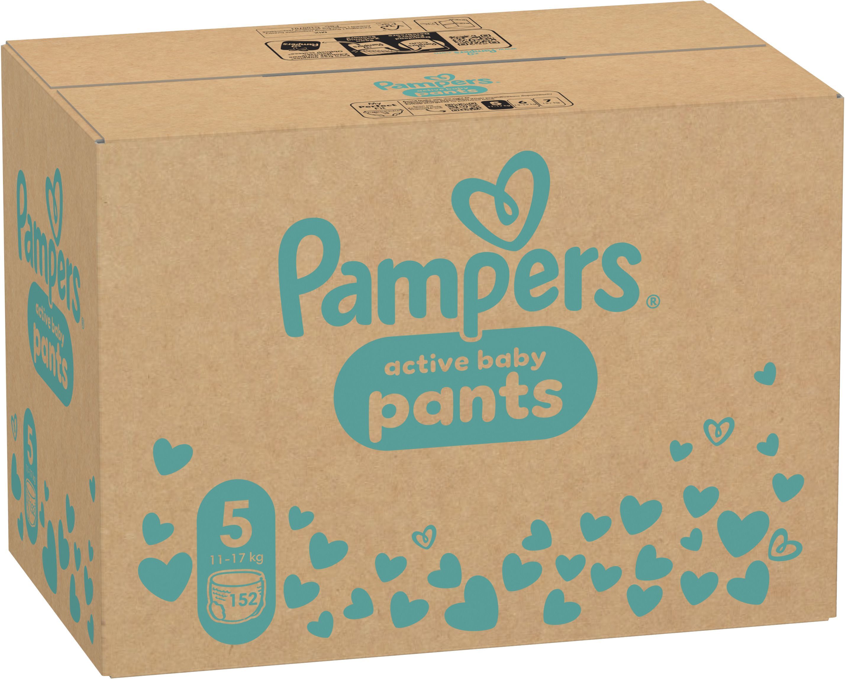 Подгузники-трусики Pampers Pants Junior Размер 5 12-17 кг Mega Super 152 шт фото 2