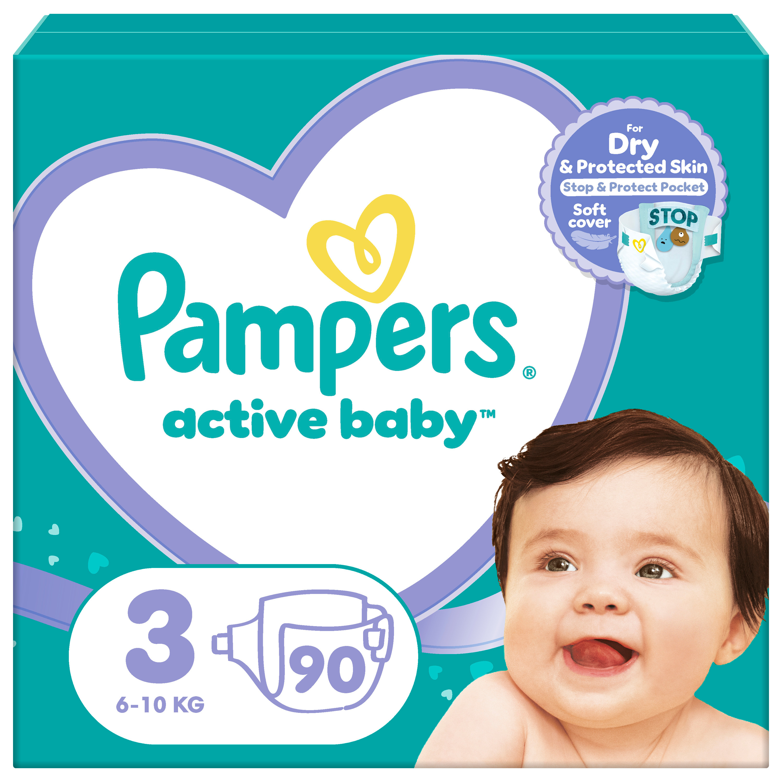 Подгузники Pampers Active Baby Midi Giant Размер 3 6-10 кг 90 шт фото 2