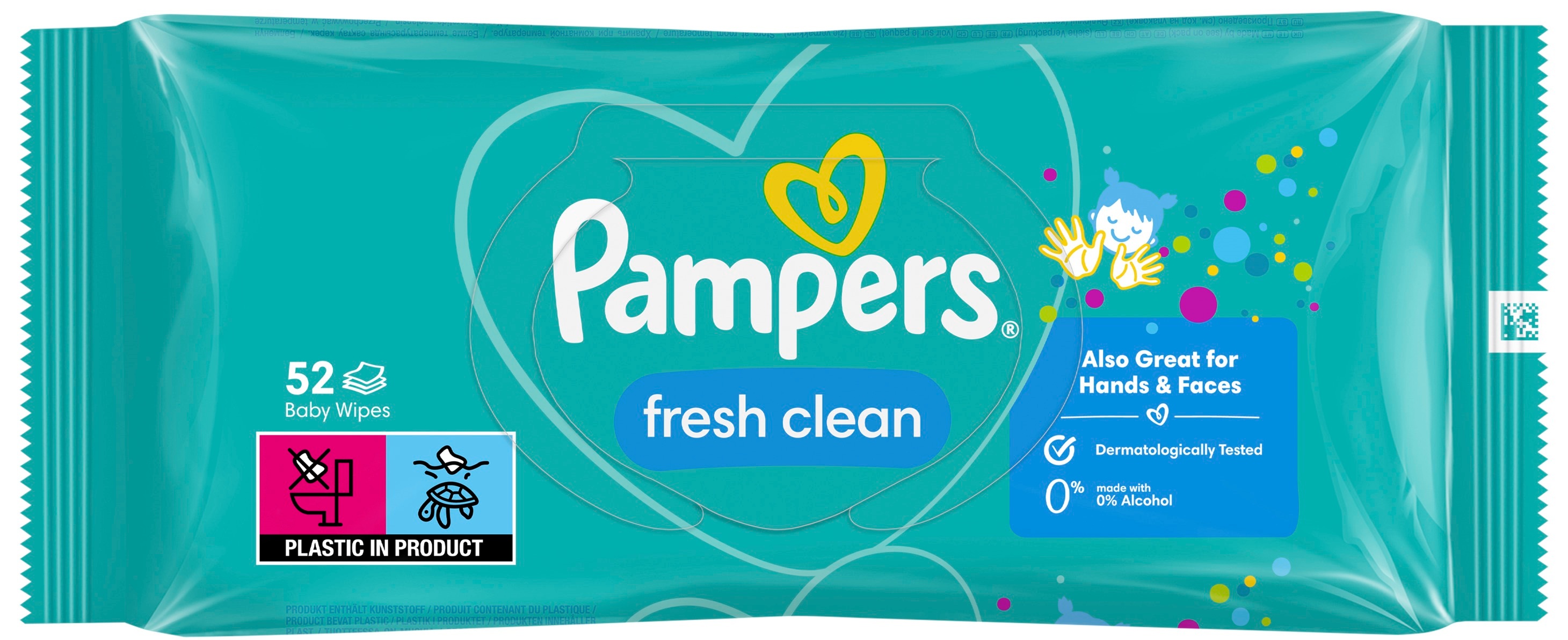 Серветки вологі дитячі Pampers Fresh Clean 52штфото2