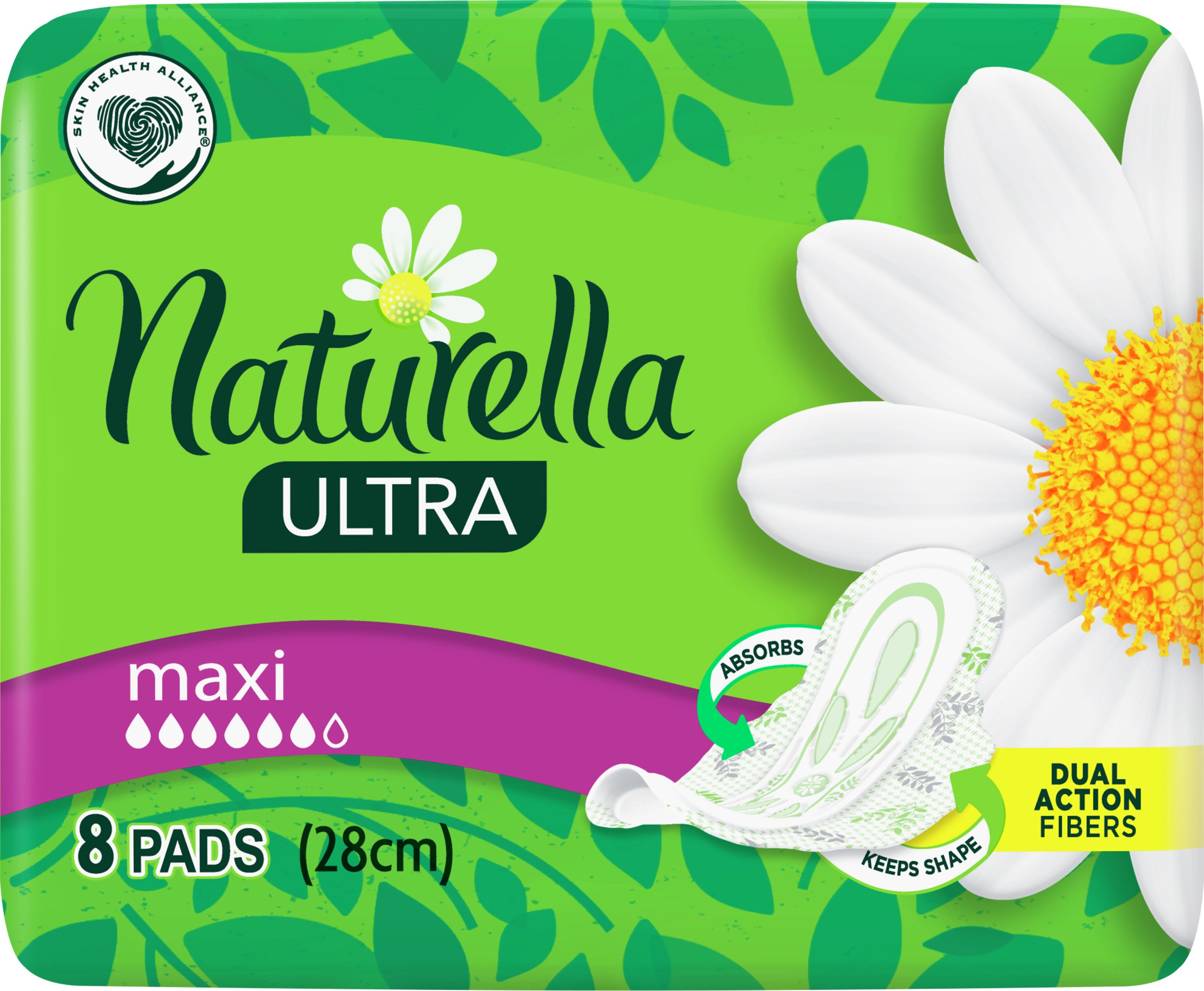 NATURELLA Ультра Жіночі гігієнічні прокладки ароматизовані Camomile Максі Single 8штфото2