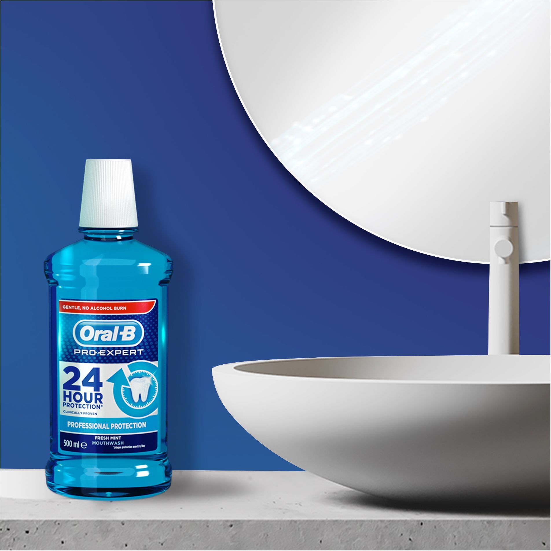 ORAL'B Ополiскувач для ротової порожнини Pro Expert Професійний захист Свіжа М'ята 500млфото5