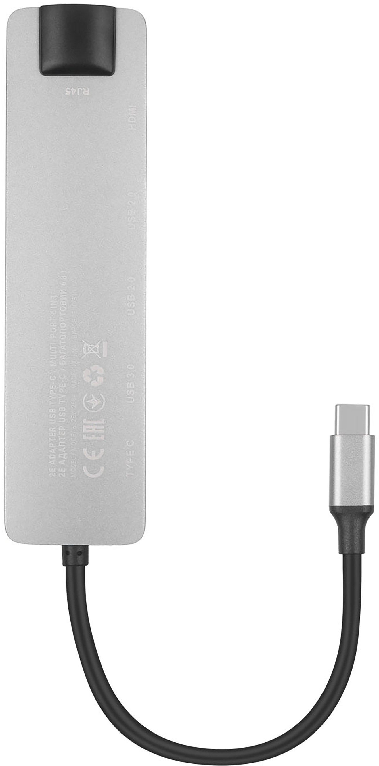 USB хаб 2Е USB-C Slim Alluminum Multi-Port 6in1 (2EW-2684) фото 4