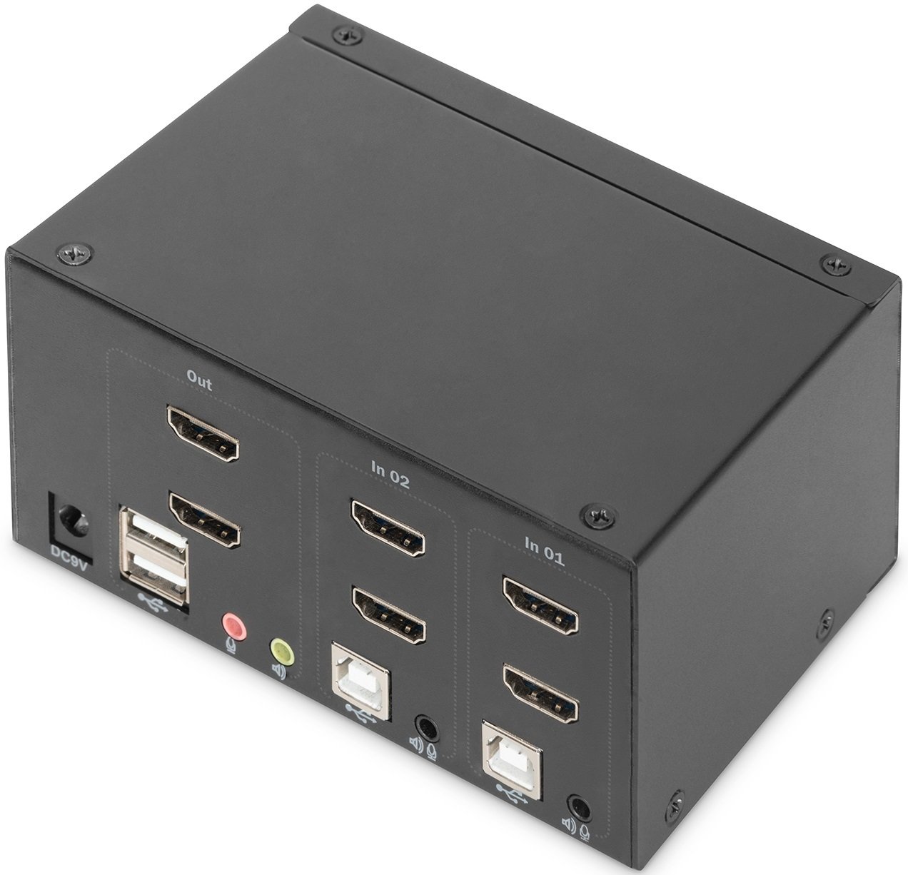 Коммутатор DIGITUS Desktop HDMA KVM, 2 Port, Dual Display, 4K фото 3