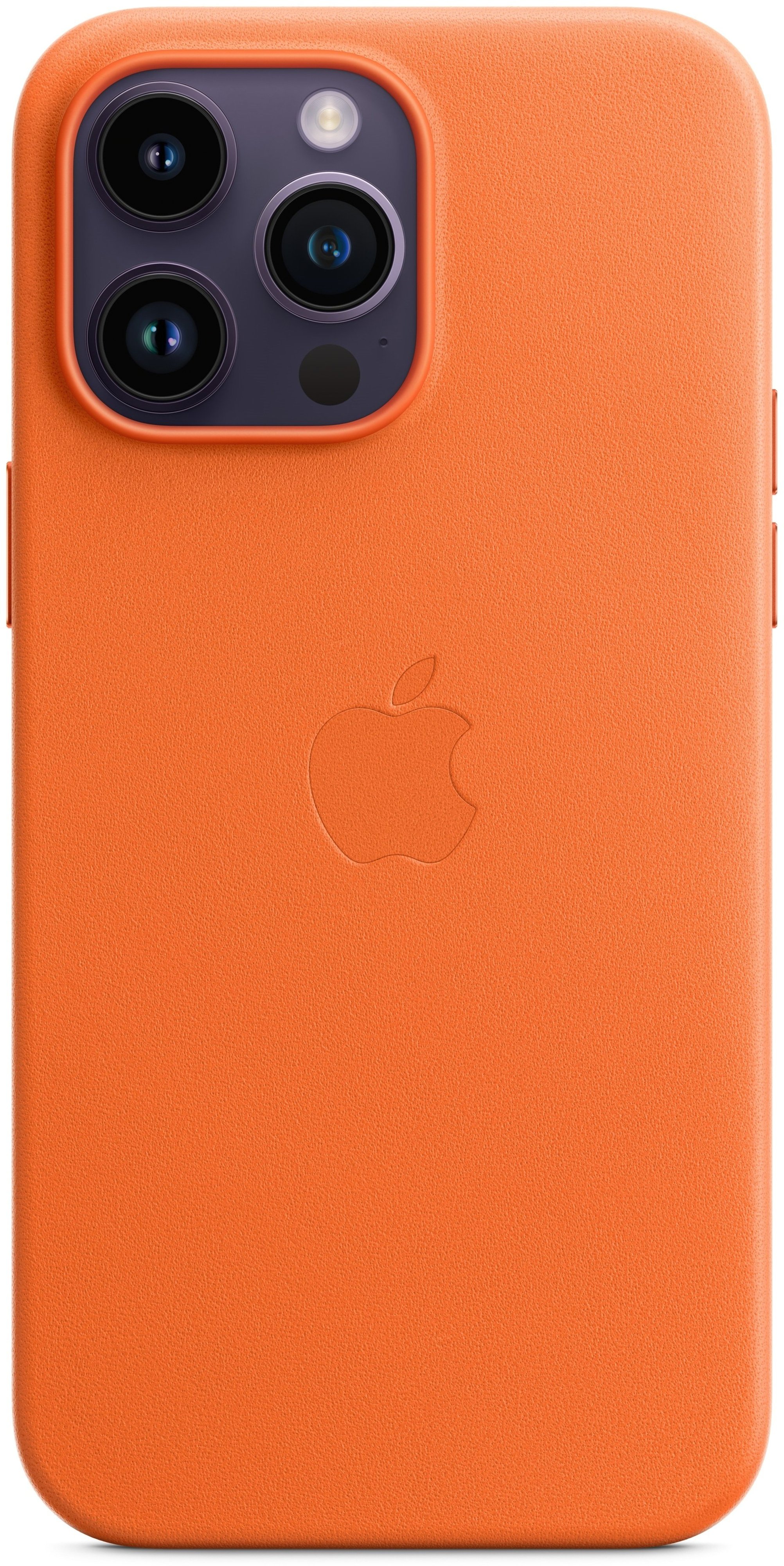 Чохол Apple для iPhone 14 Pro Max Leather Case with MagSafe – Orange (MPPR3ZE/A)фото2