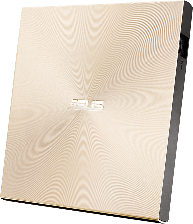 Привід ASUS ZenDrive SDRW-08U9M-U DVD+-R/RW USB2.0 EXT Ret Ultra Slim GOLD (90DD02A5-M29000)фото