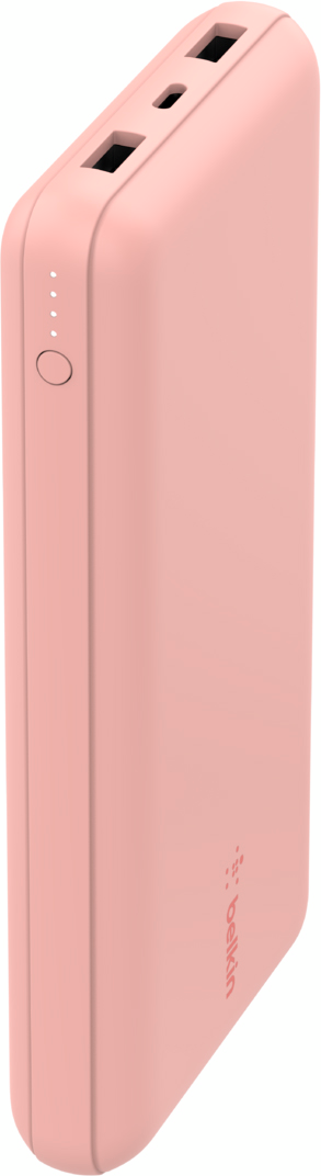 Портативний акумулятор Belkin 20000mAh 15W, Dual USB-A, USB-C Rose Gold (BPB012BTRG)фото2