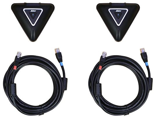 Додаткова мікрофонна пара з 5 м кабелем для систем ВКЗ AVer VC520 Pro 2/ FONE540/ VC520 Pro (60U0100000AC)фото