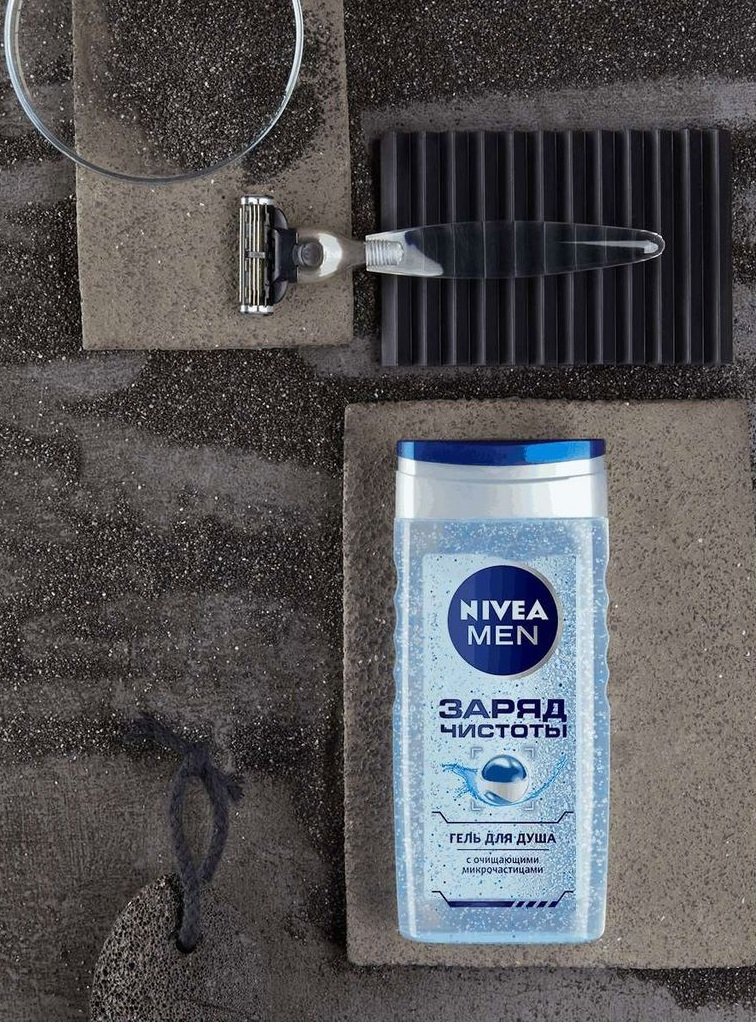 Гель для душу Nivea Заряд чистоти з очищувальними мікрочастинками 250млфото5