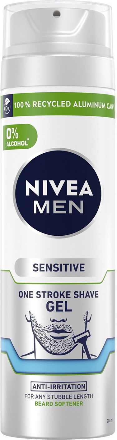 Гель для бритья Nivea Men одним движением 200мл фото 