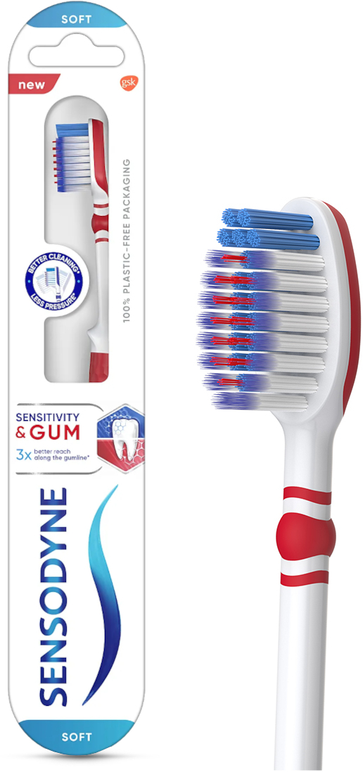 Зубна щітка Sensodyne Чутливість зубів і захист ясенфото2