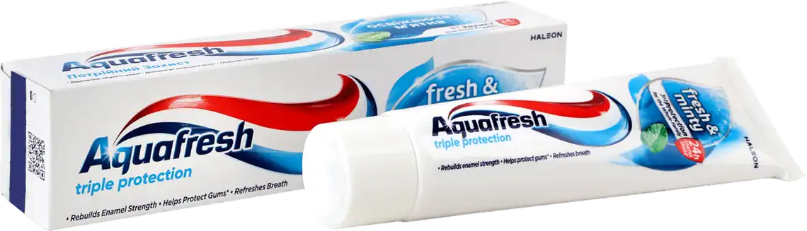 Зубна паста Aquafresh Освіжаюча-м'ятна 50млфото