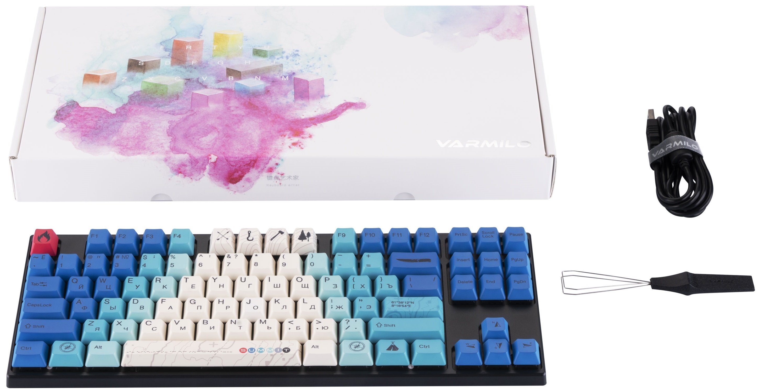 Игровая клавиатура Varmilo VEA87 Summit R2 Cherry Mx Brown Multicolor (A23A022A2A1A06A007) фото 10