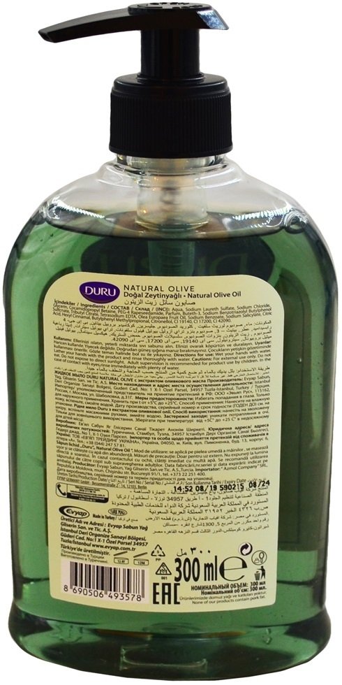 Мыло жидкое Duru Оливковое масло 300мл фото 3